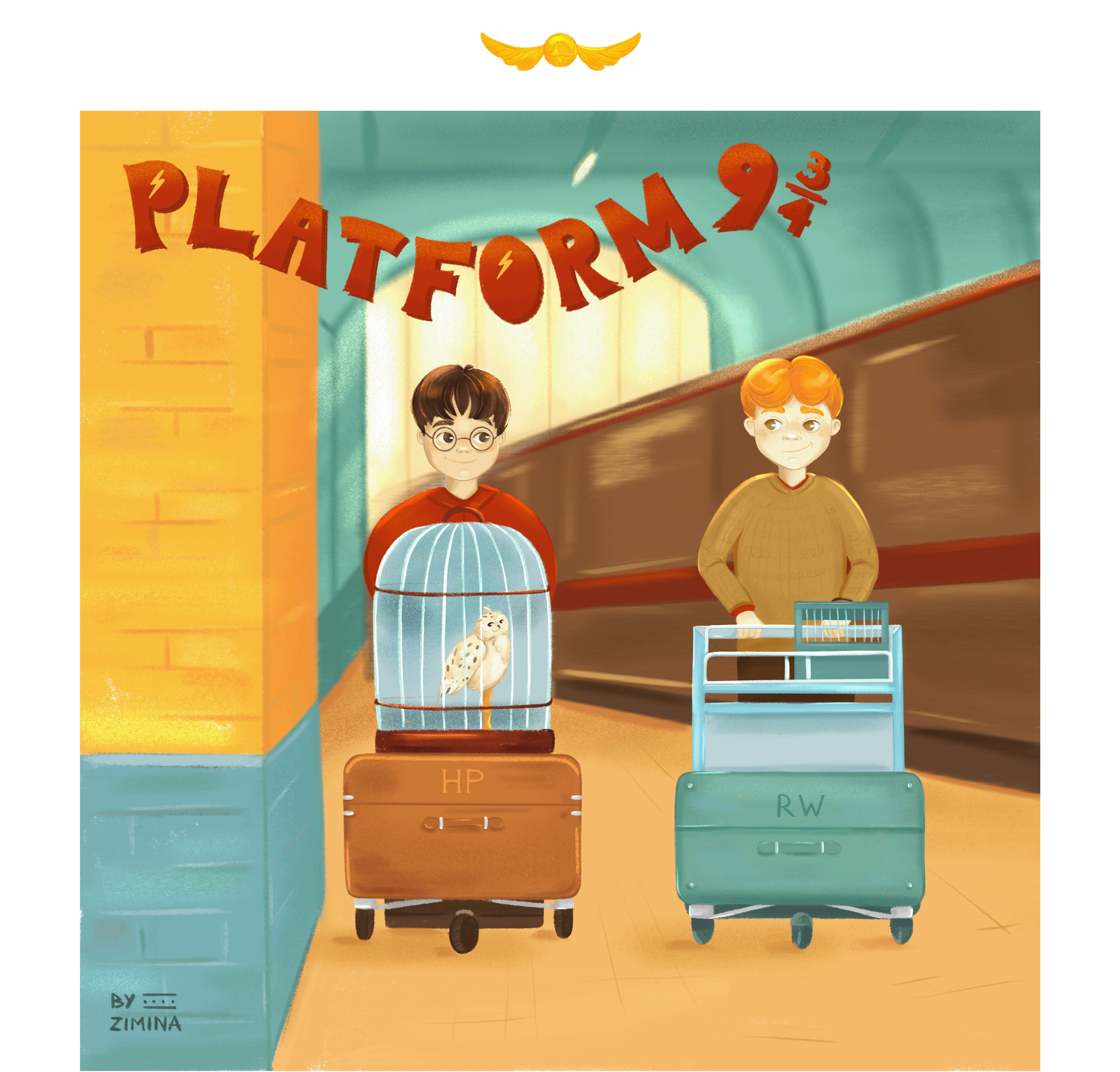 Фанарт. Челлендж Potter Week Prompts — Изображение №5 — Иллюстрация на Dprofile