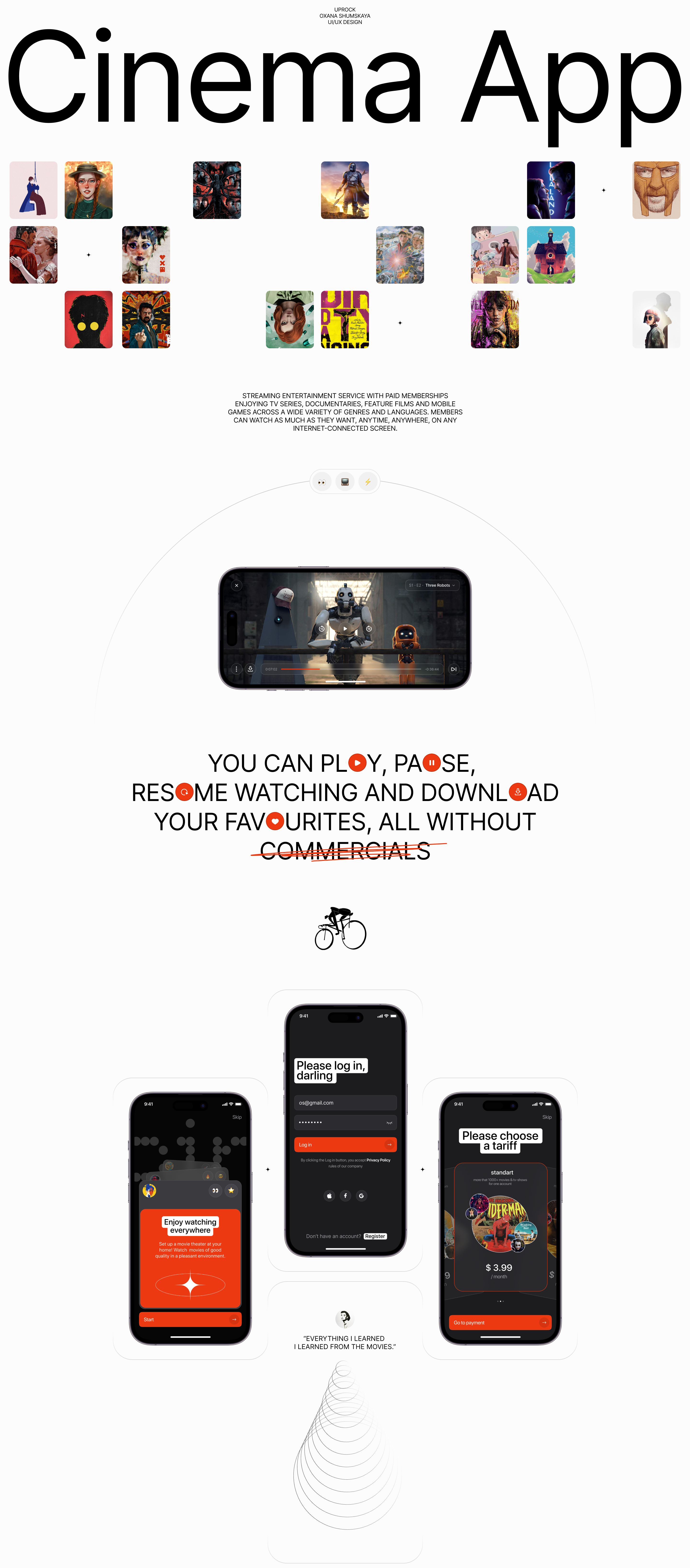 [cin] - cinema app — Изображение №1 — Интерфейсы на Dprofile