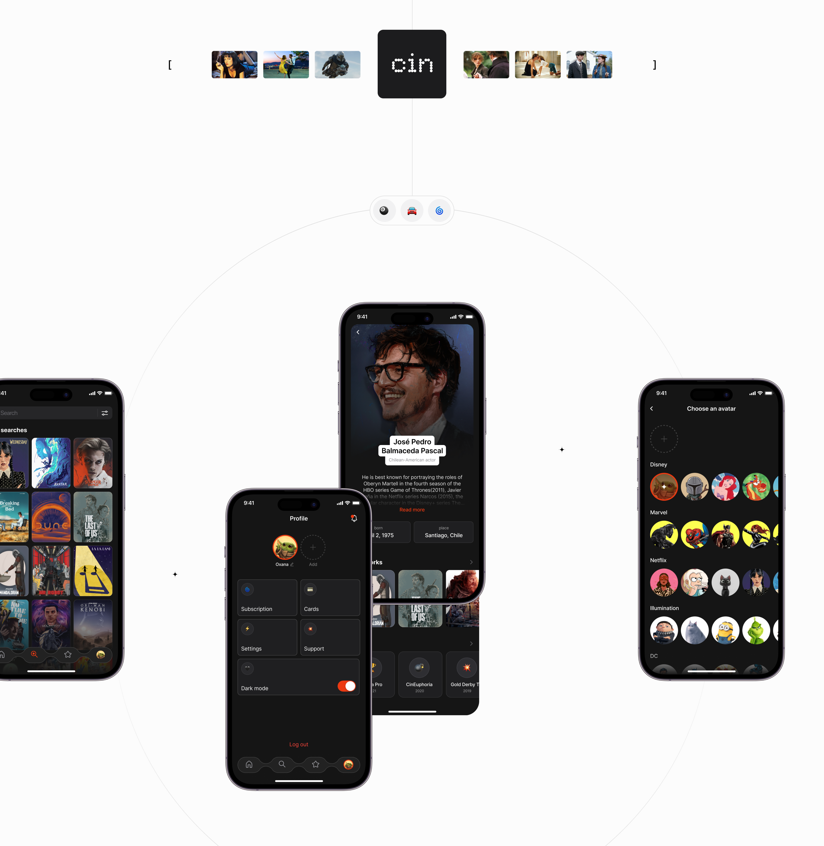 [cin] - cinema app — Изображение №4 — Интерфейсы на Dprofile