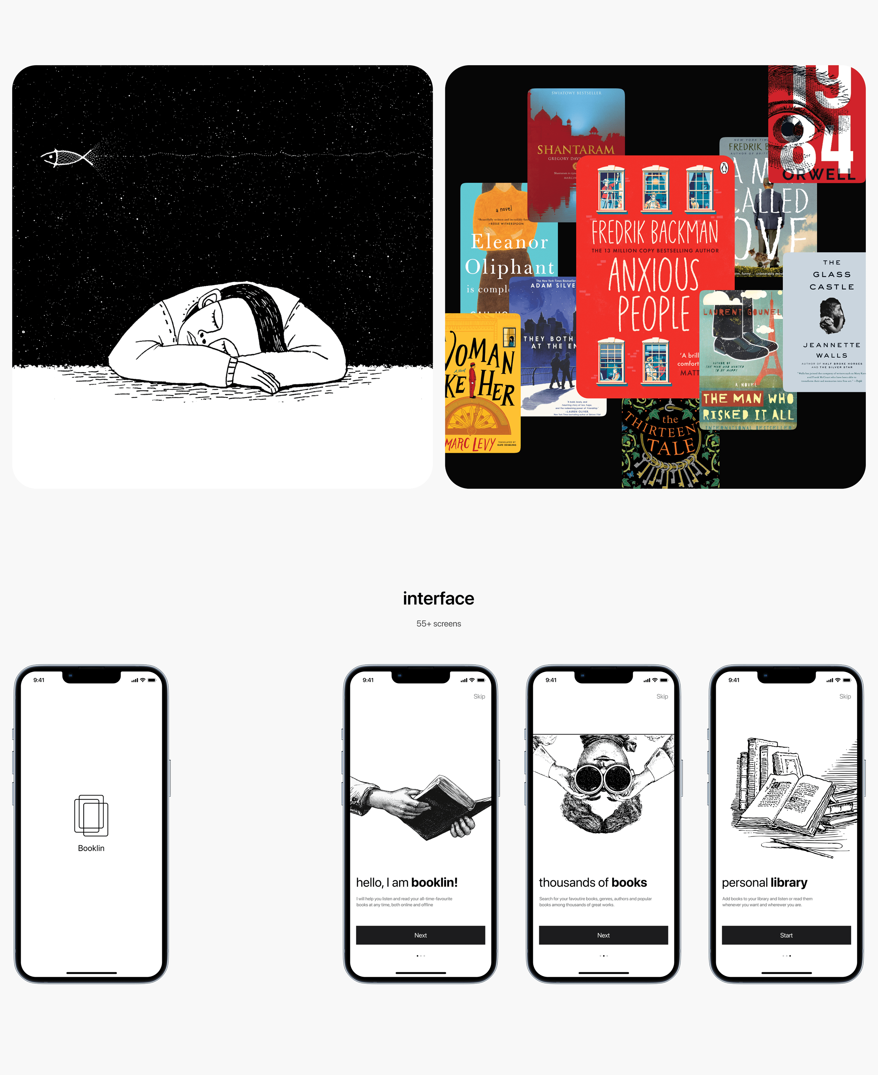 booklin - online books app — Изображение №3 — Интерфейсы на Dprofile