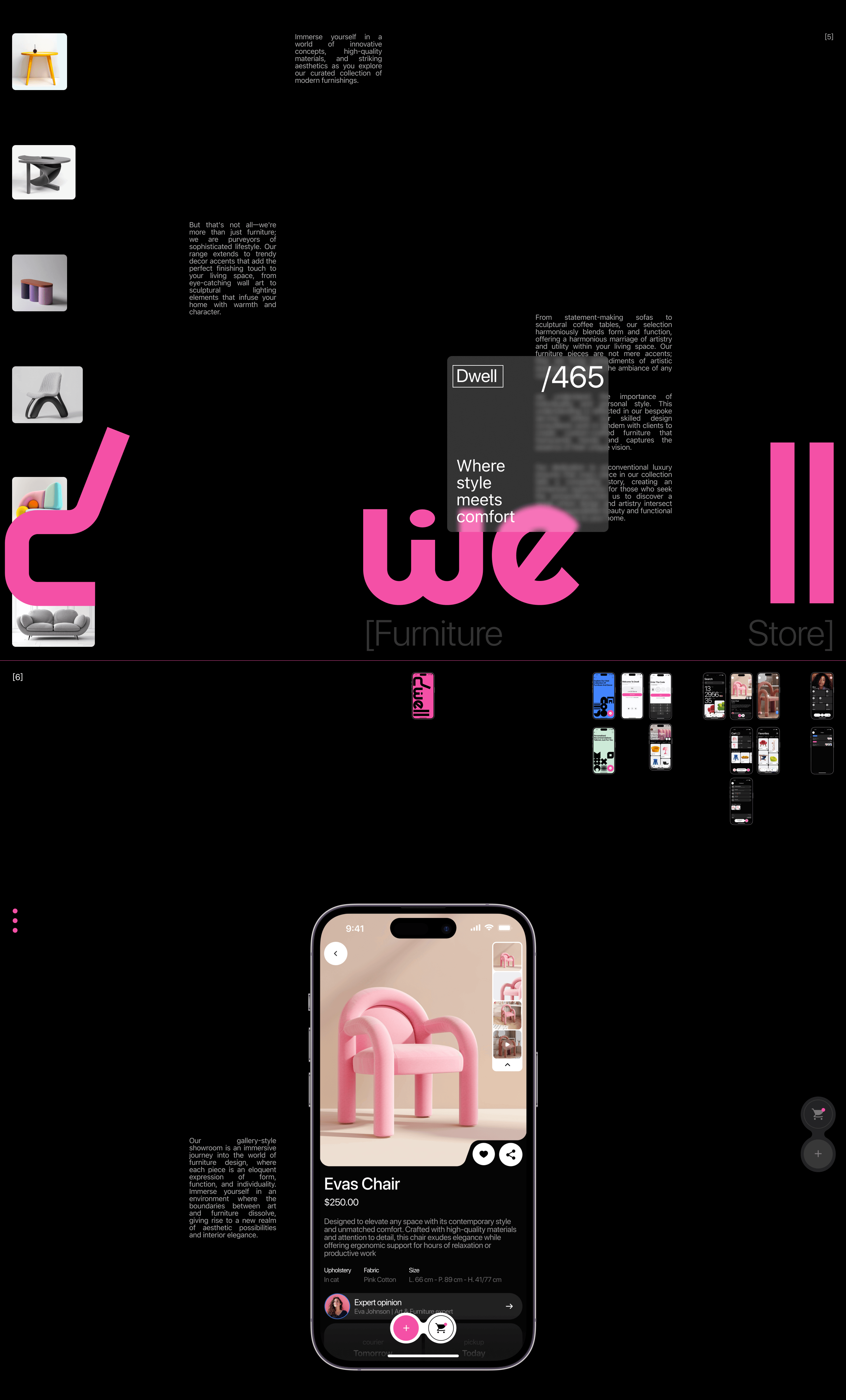 dwell - furniture store app — Изображение №5 — Интерфейсы на Dprofile