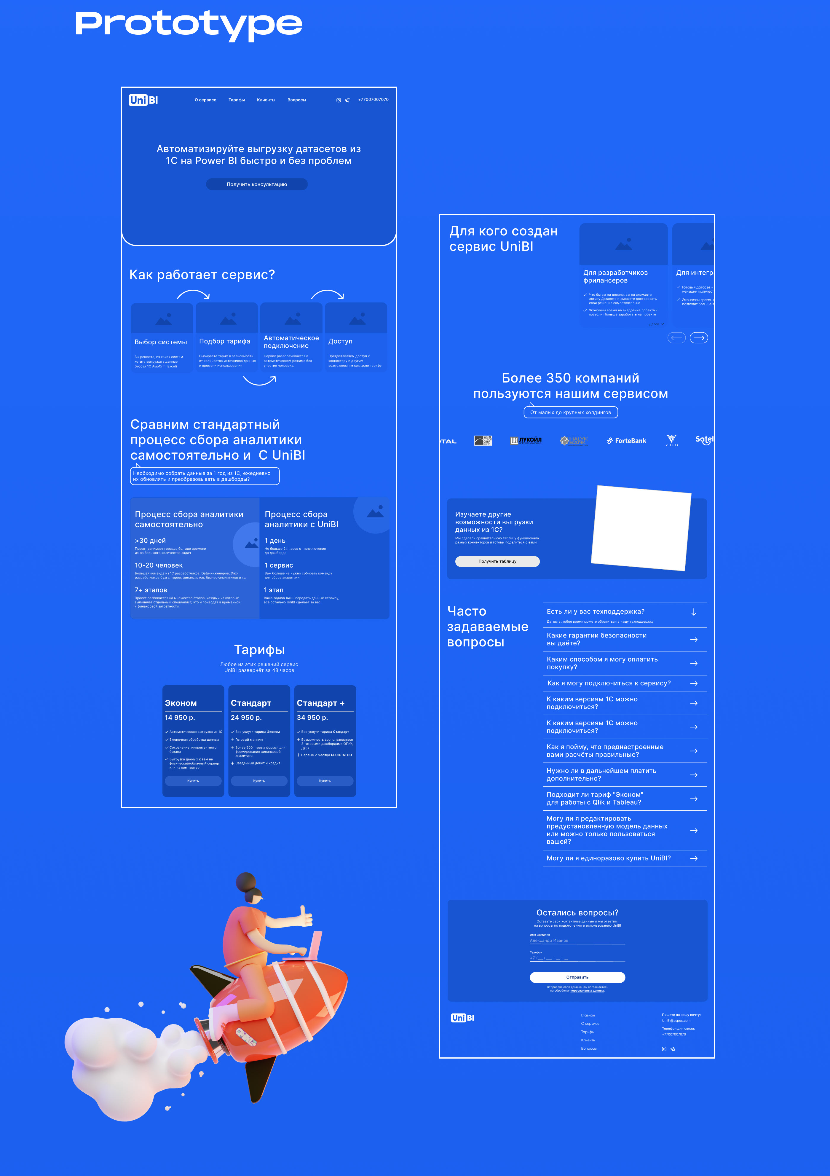 Landing page of Saas service — Изображение №2 — Интерфейсы на Dprofile