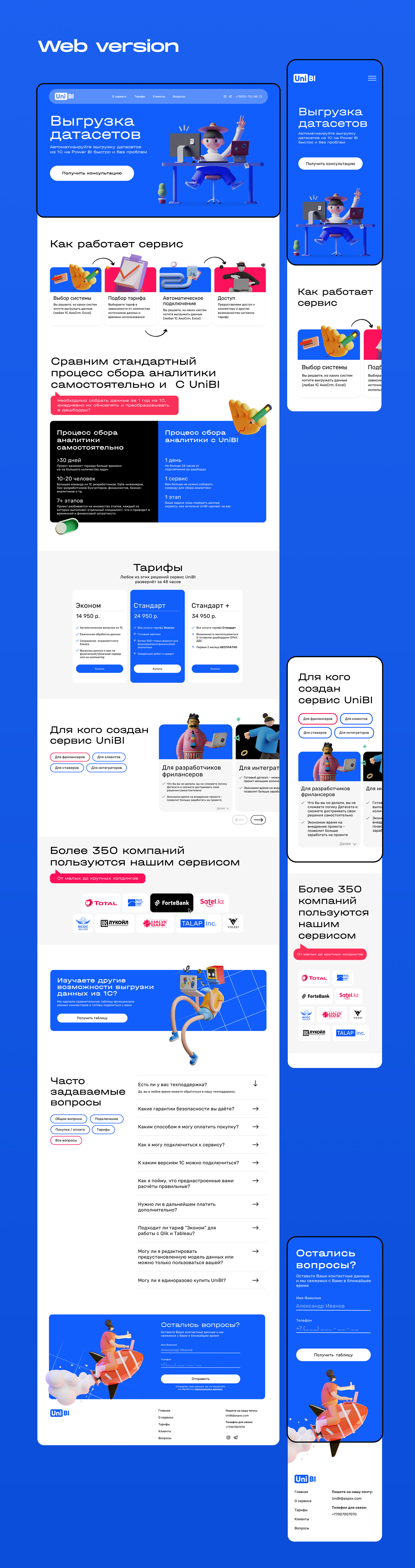 Landing page of Saas service — Изображение №3 — Интерфейсы на Dprofile