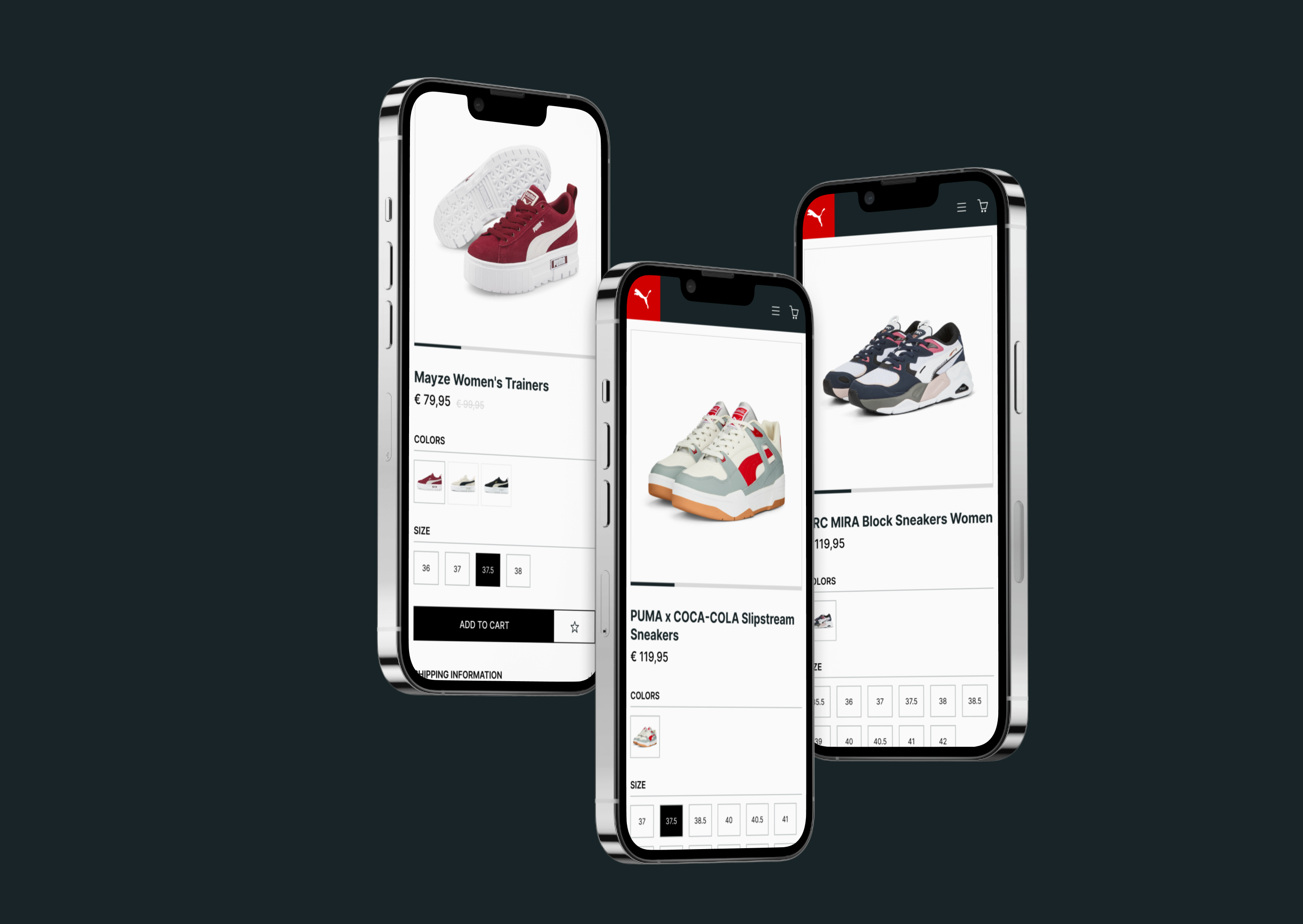PUMA | E-commerce redesign — Изображение №5 — Интерфейсы, Иллюстрация, Анимация на Dprofile
