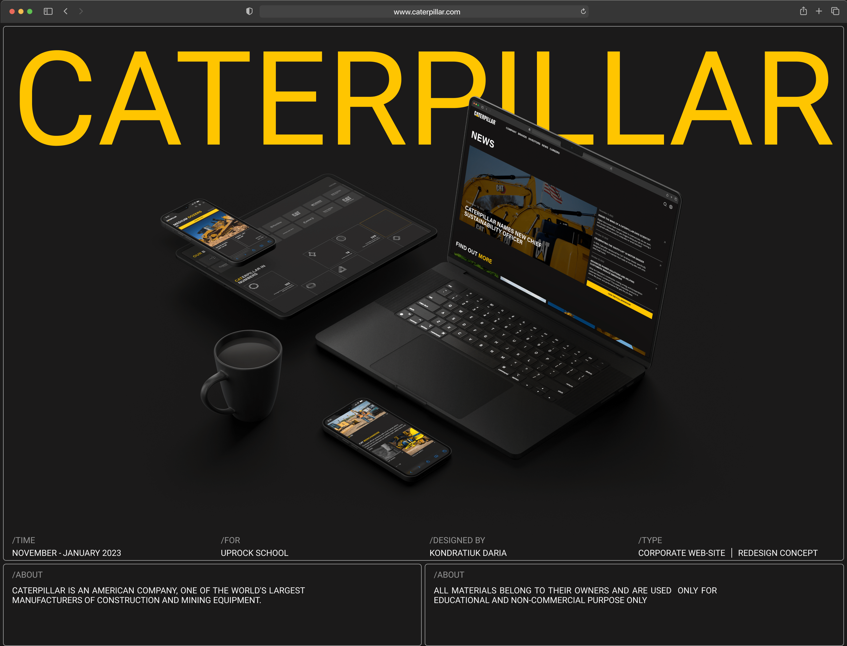 Caterpillar | Corporate website — Изображение №1 — Интерфейсы, Анимация на Dprofile