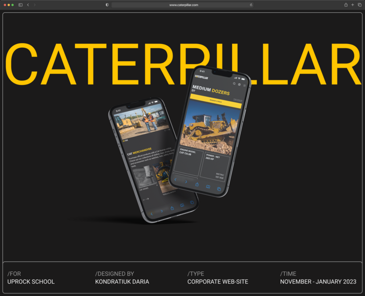 Caterpillar | Corporate website — Интерфейсы, Анимация на Dprofile