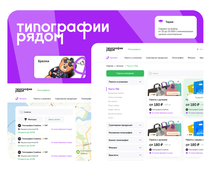 Типографии рядом - агрегатор типографий на Dprofile