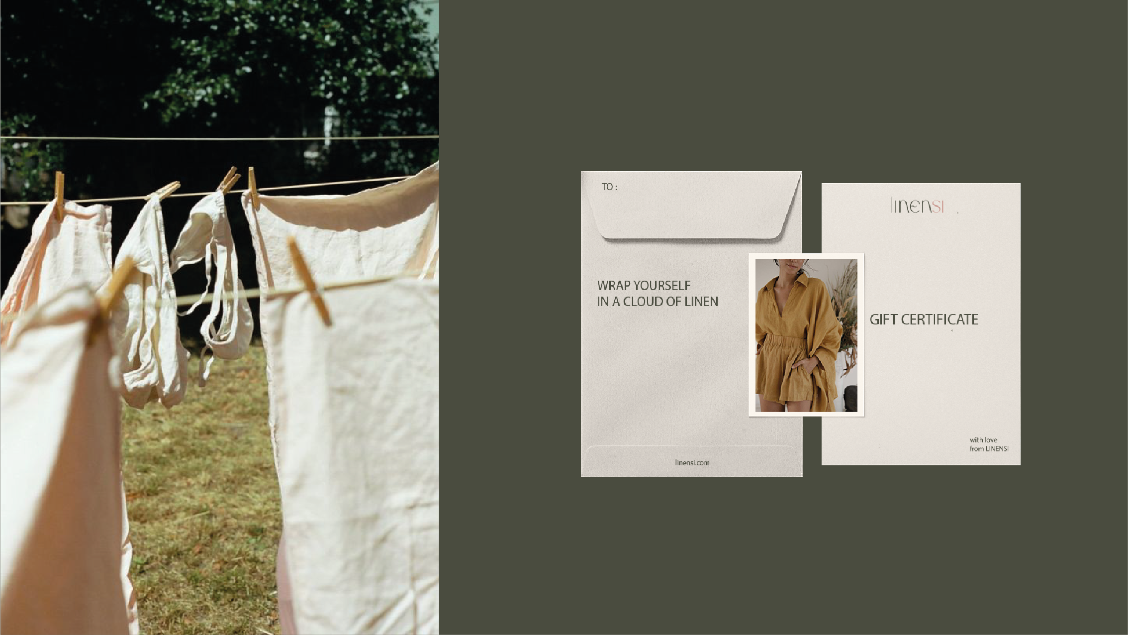 LINENSI | BRAND IDENTITY | ФИРМЕННЫЙ СТИЛЬ | LINEN CLOTHES — Изображение №4 — Брендинг на Dprofile
