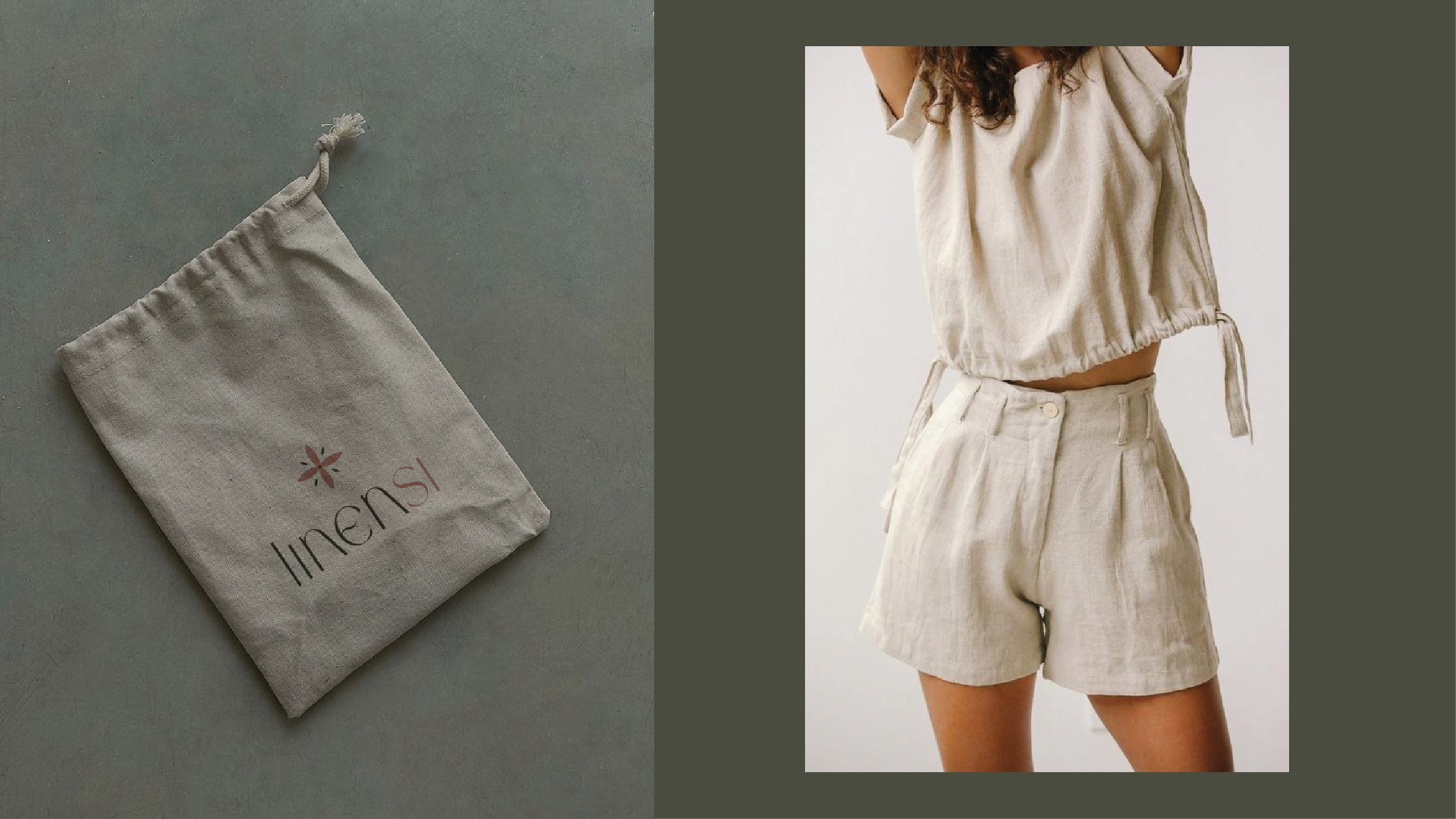 LINENSI | BRAND IDENTITY | ФИРМЕННЫЙ СТИЛЬ | LINEN CLOTHES — Изображение №8 — Брендинг на Dprofile