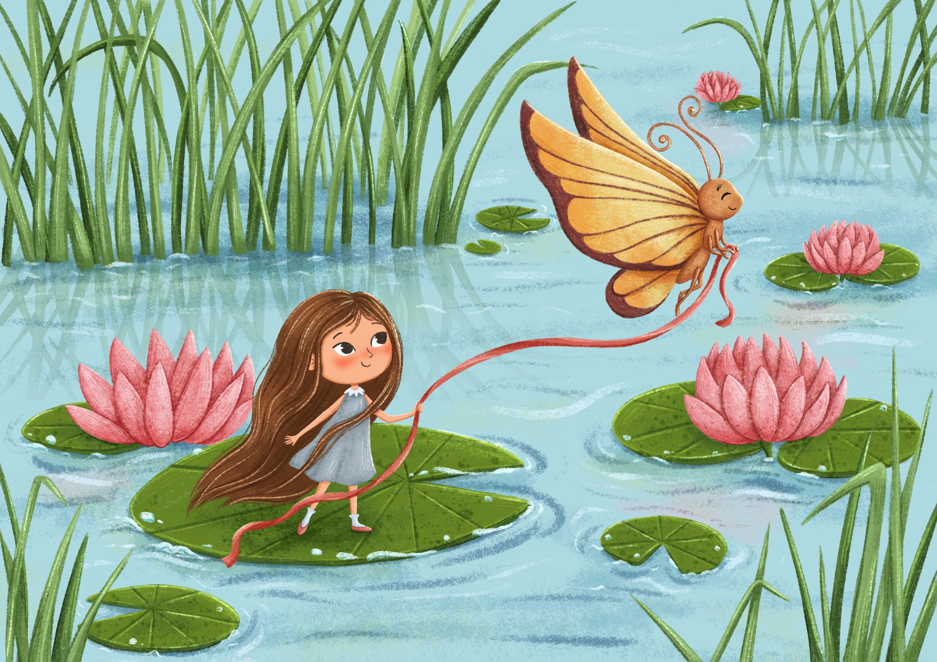 Thumbelina - Children's book illustration — Изображение №5 — Иллюстрация на Dprofile