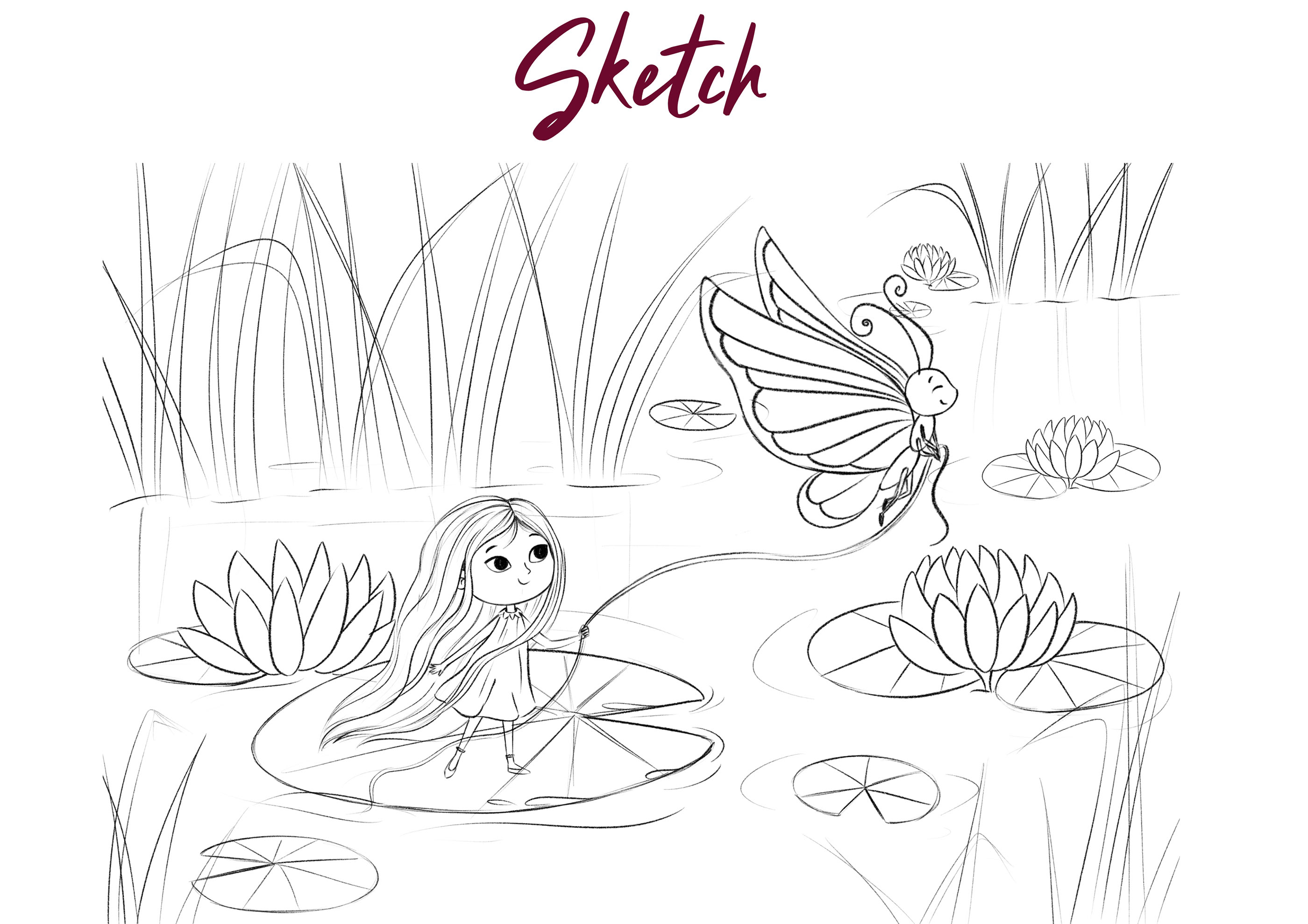 Thumbelina - Children's book illustration — Изображение №2 — Иллюстрация на Dprofile
