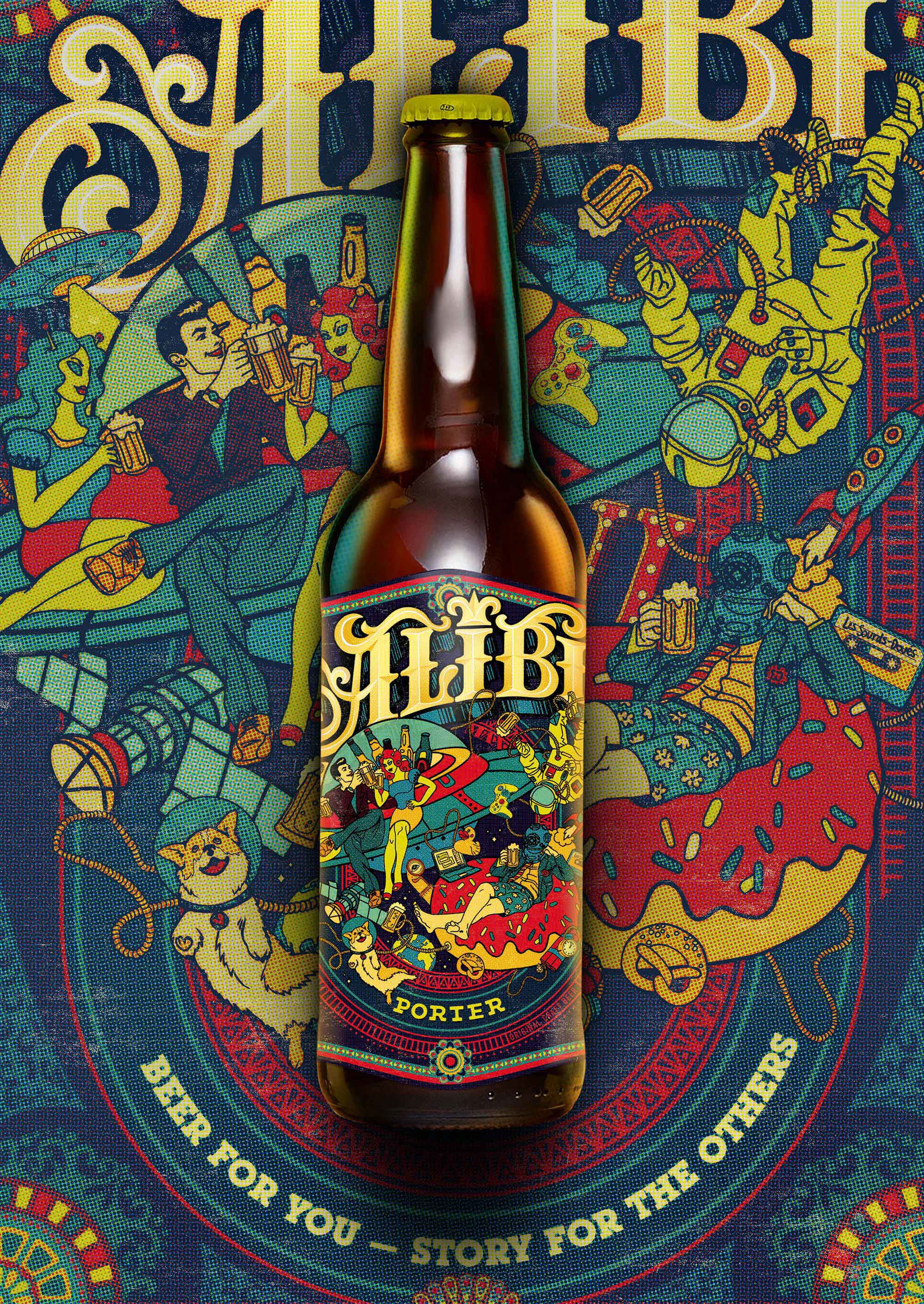 Alibi Beer Packaging — Изображение №5 — Брендинг, Иллюстрация на Dprofile