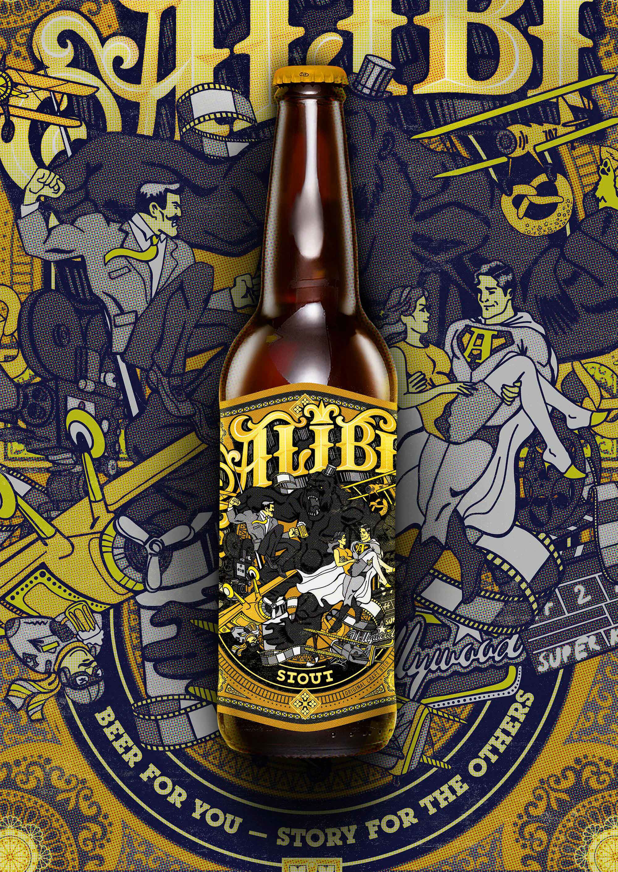 Alibi Beer Packaging — Изображение №6 — Брендинг, Иллюстрация на Dprofile