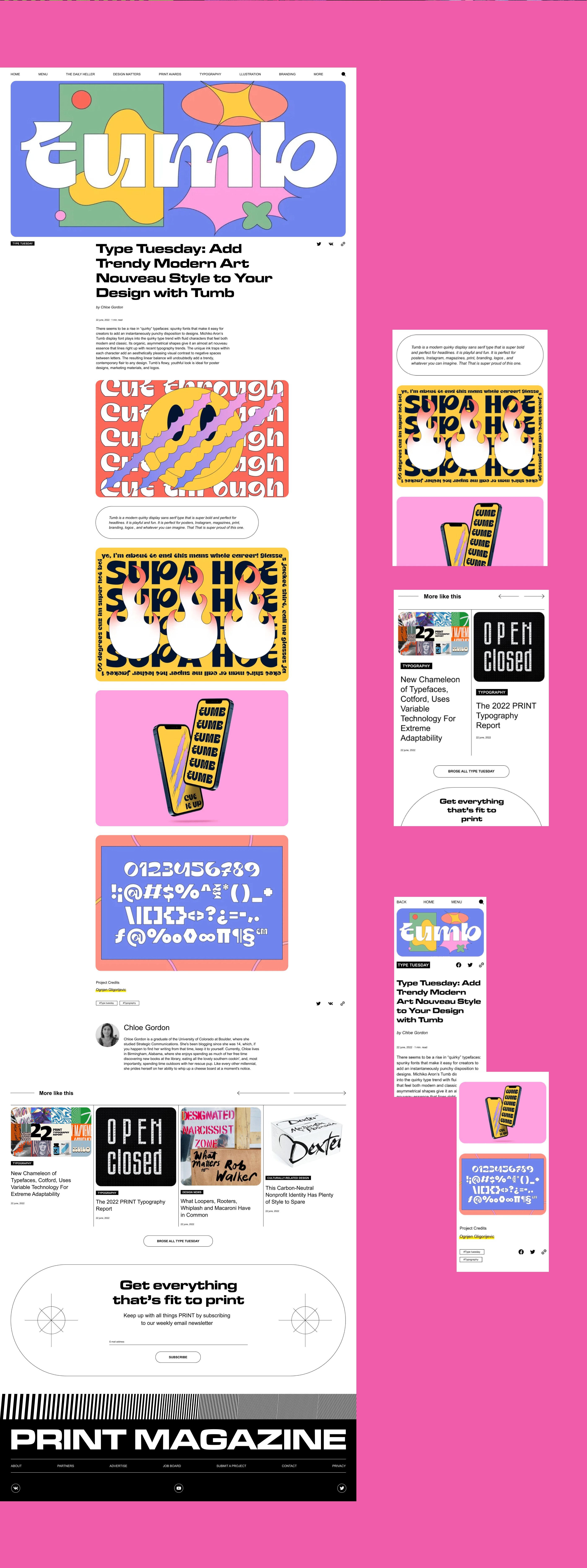 PRINT — Brand identity/Website redesign concept — Изображение №6 — Интерфейсы, Брендинг на Dprofile