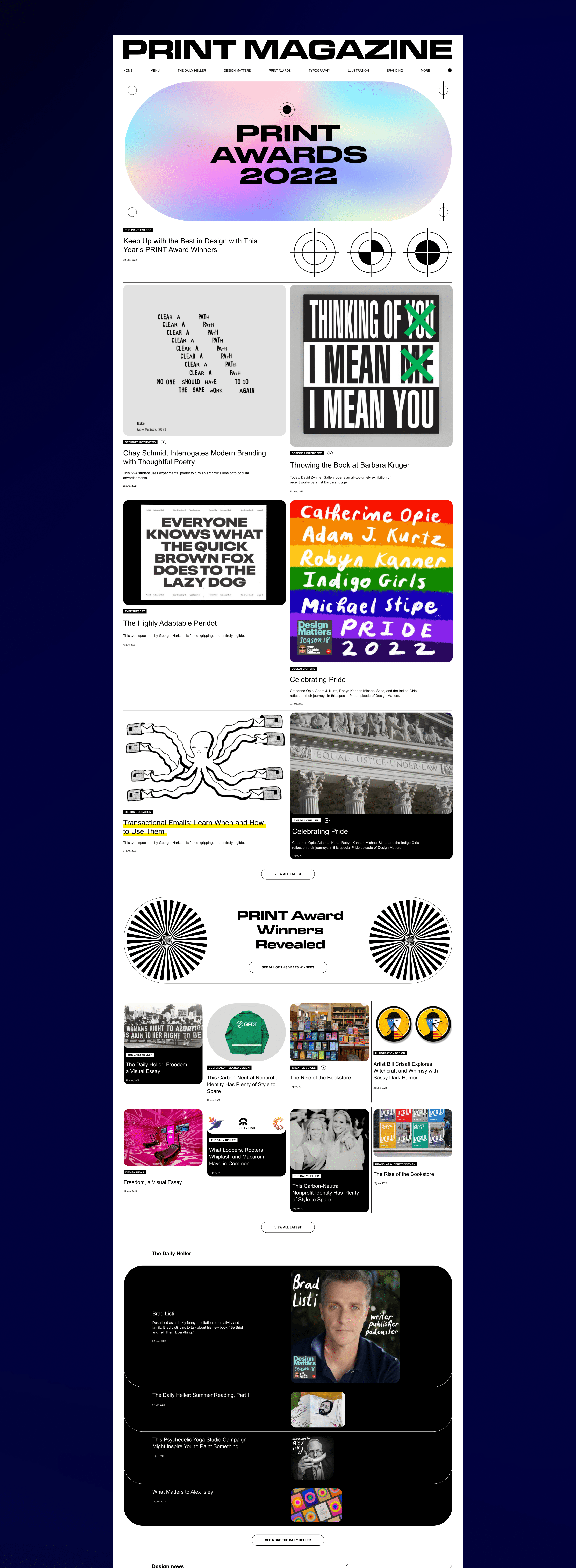 PRINT — Brand identity/Website redesign concept — Изображение №2 — Интерфейсы, Брендинг на Dprofile