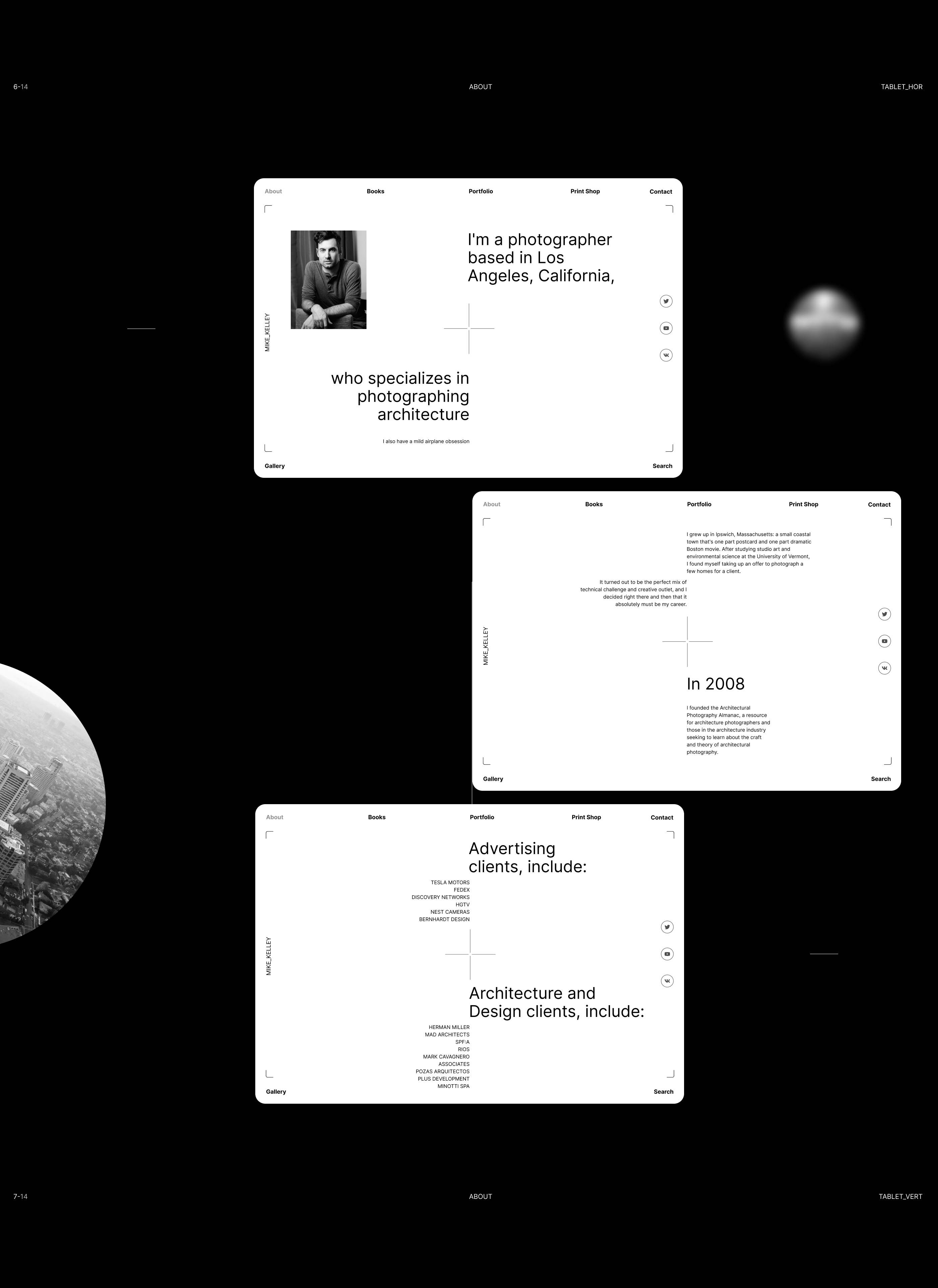 Portfolio website for photographer — Изображение №6 — Интерфейсы, Брендинг на Dprofile