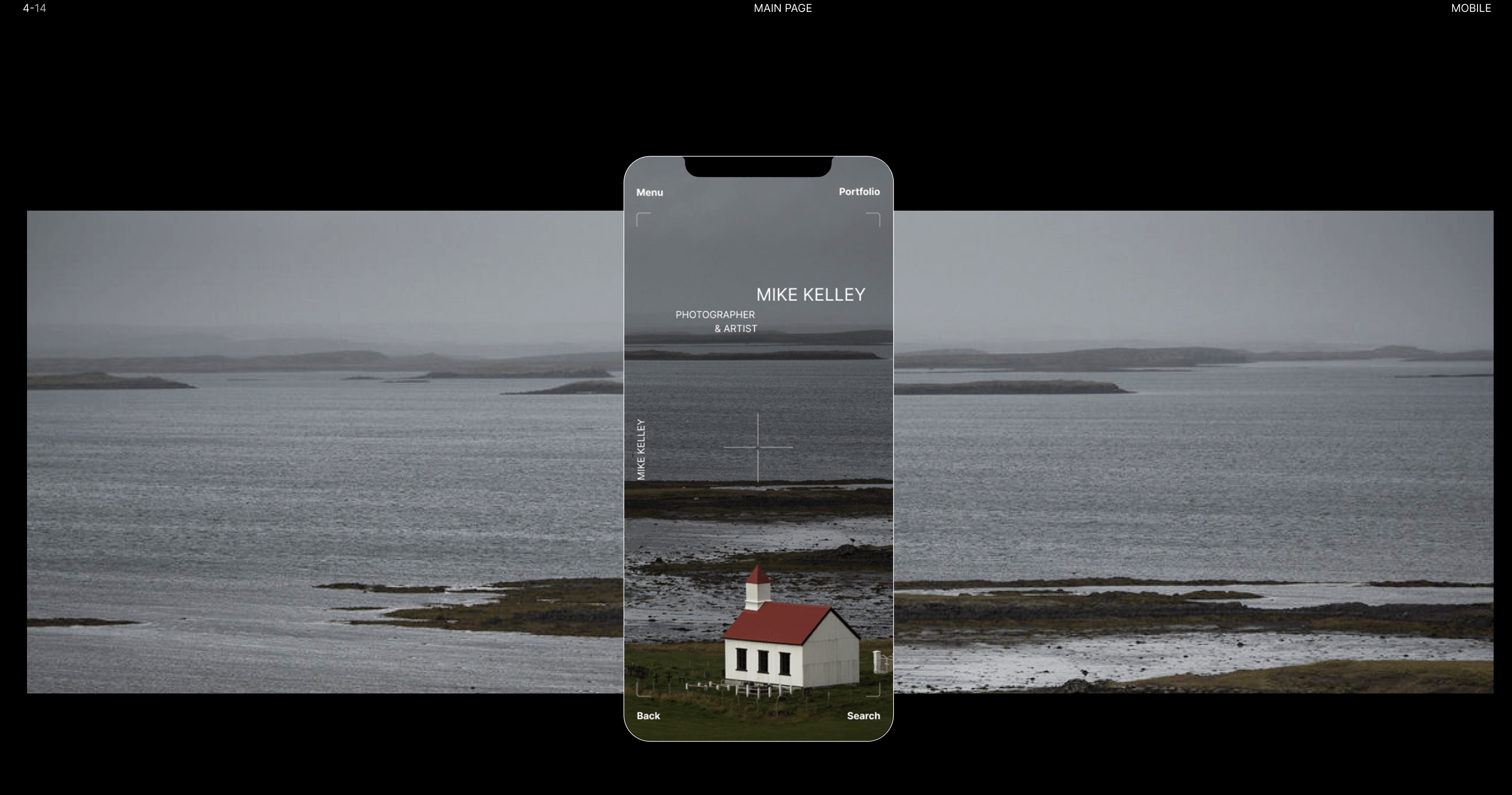 Portfolio website for photographer — Изображение №4 — Интерфейсы, Брендинг на Dprofile