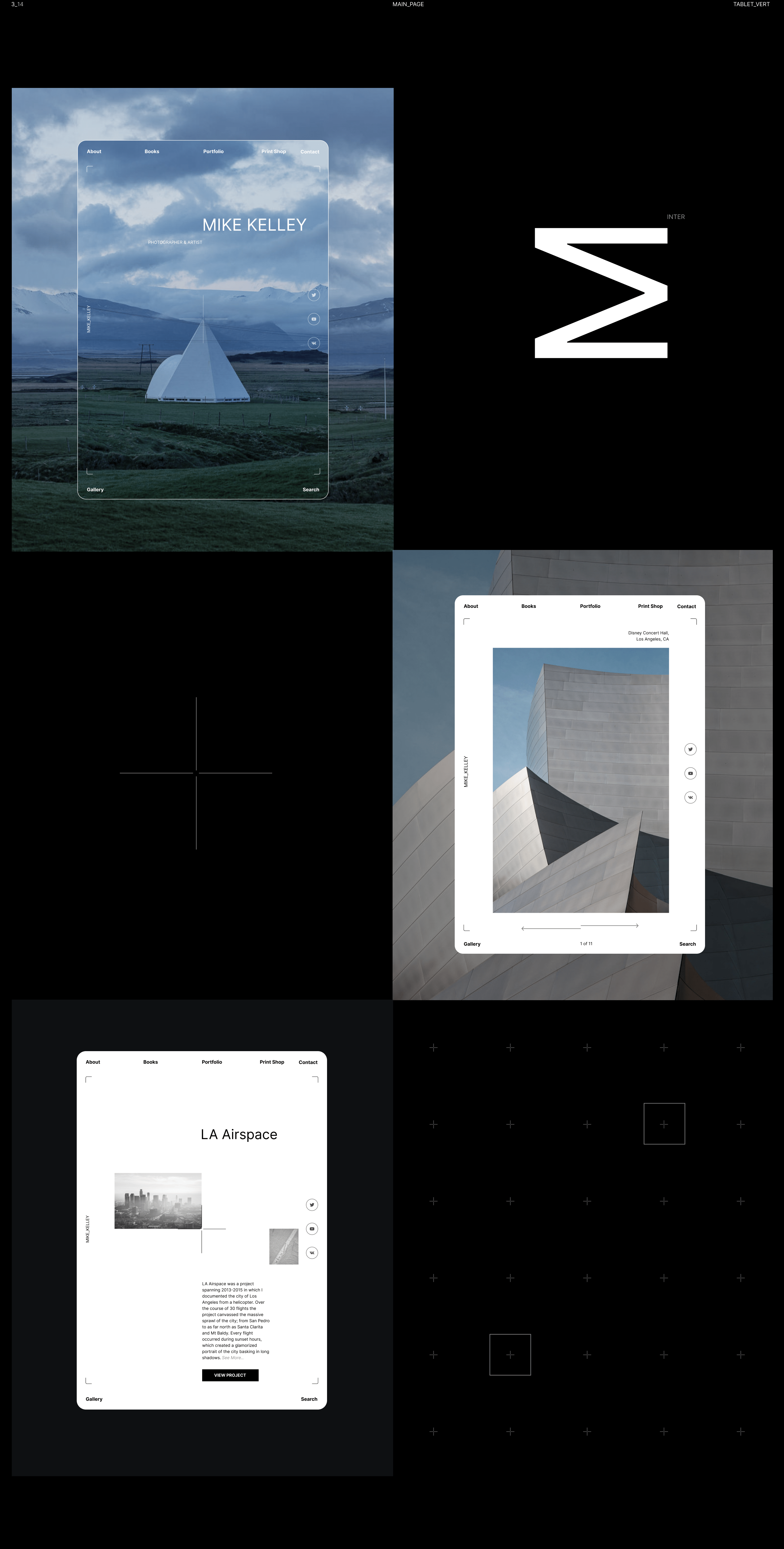 Portfolio website for photographer — Изображение №3 — Интерфейсы, Брендинг на Dprofile
