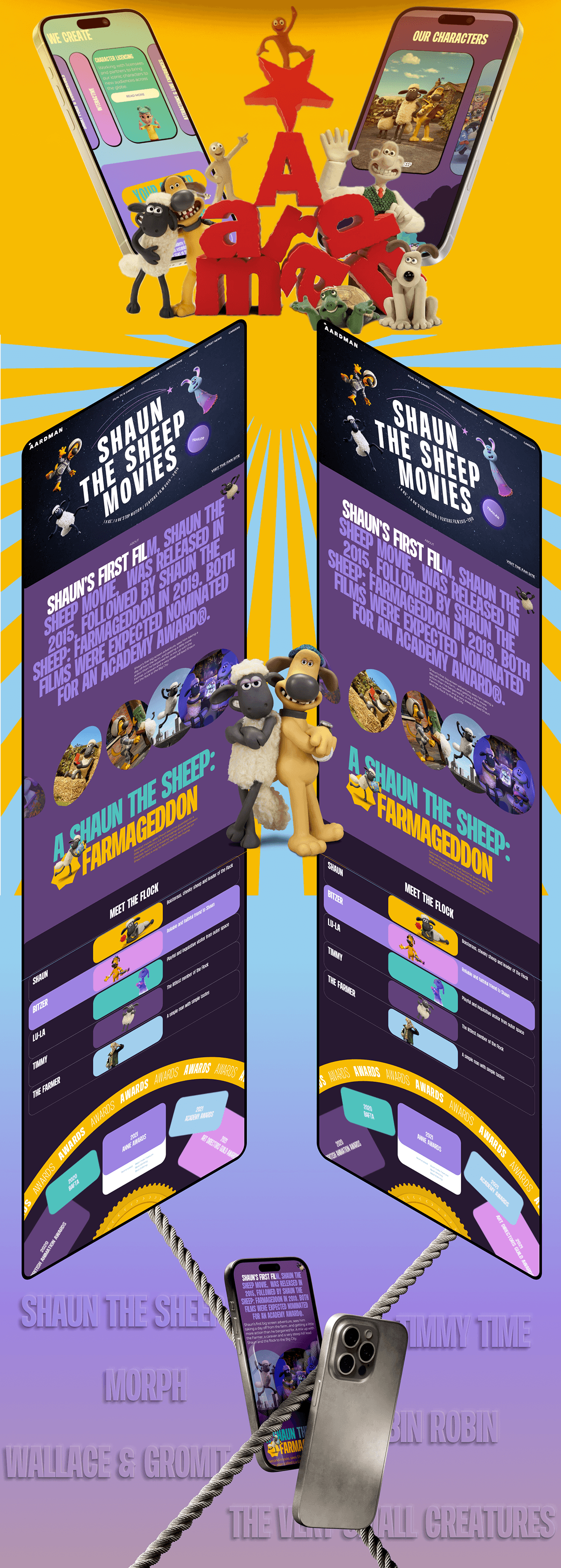 AARDMAN / Corporate website — Изображение №4 — Интерфейсы на Dprofile