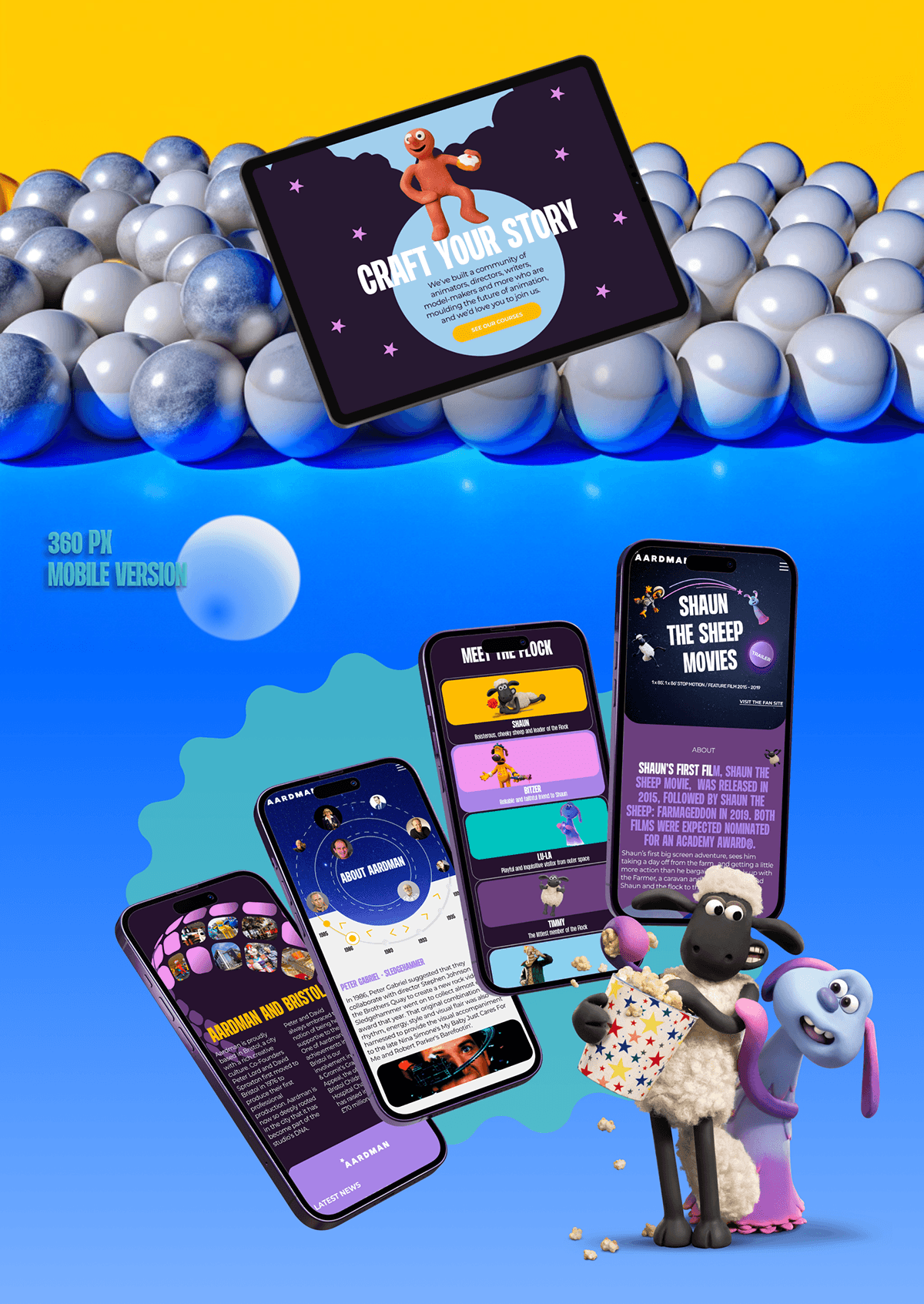 AARDMAN / Corporate website — Изображение №6 — Интерфейсы на Dprofile