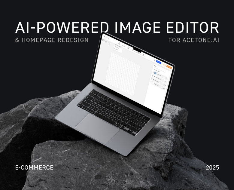 AI Image Editor & Homepage Redesign for ACETONE.AI — Интерфейсы на Dprofile