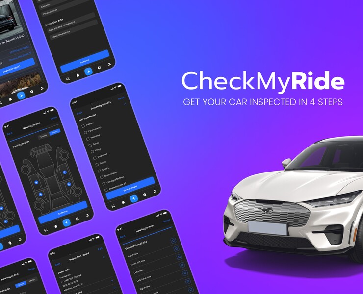CheckMyRide — Интерфейсы на Dprofile