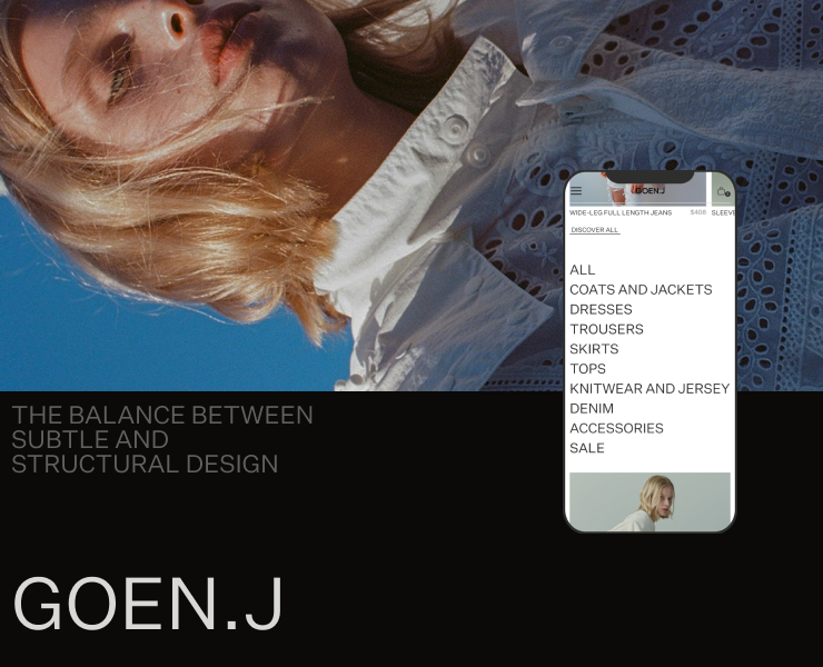 GOEN.J/E-commerce redesign — Интерфейсы, Анимация на Dprofile