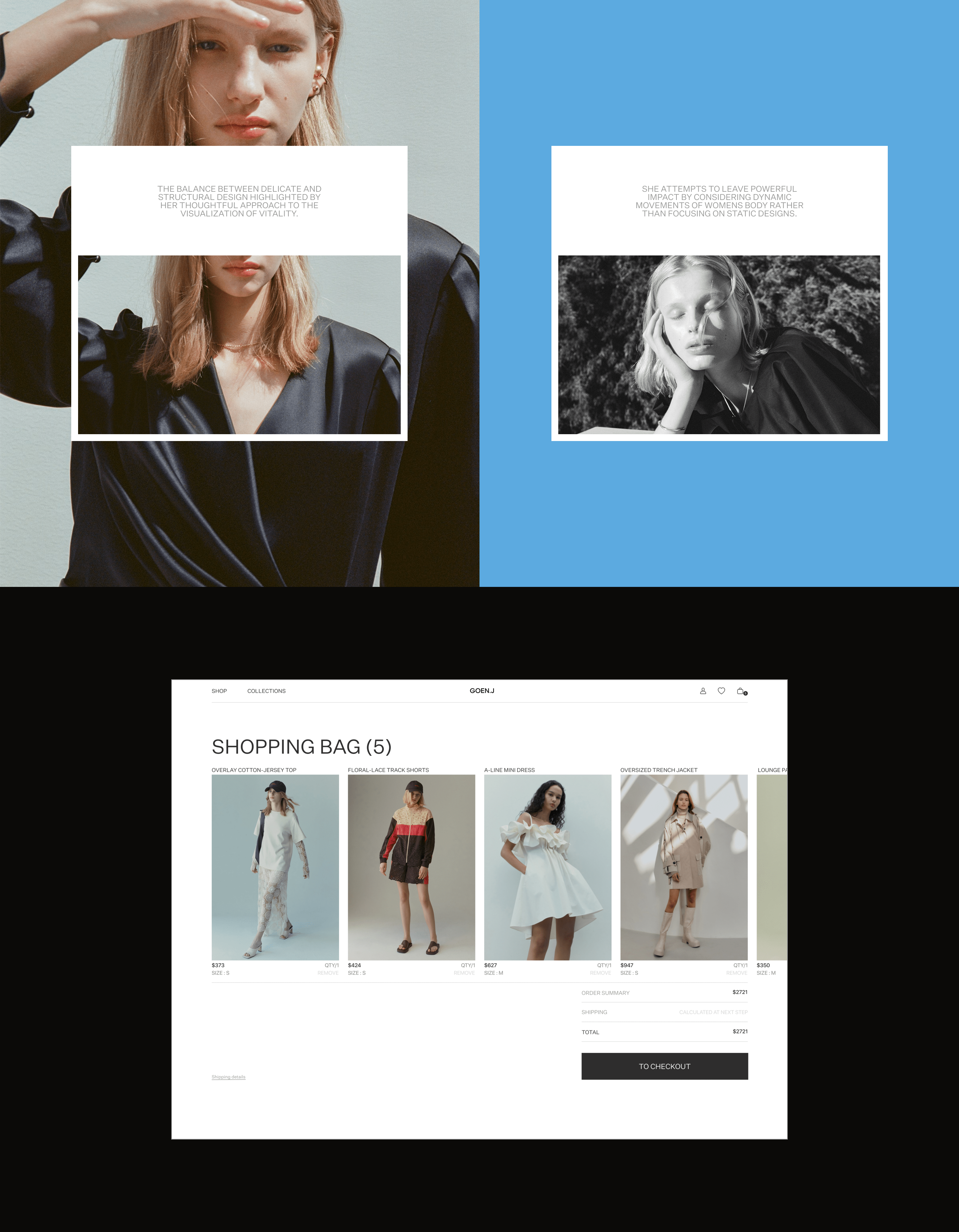 GOEN.J/E-commerce redesign — Изображение №6 — Интерфейсы, Анимация на Dprofile