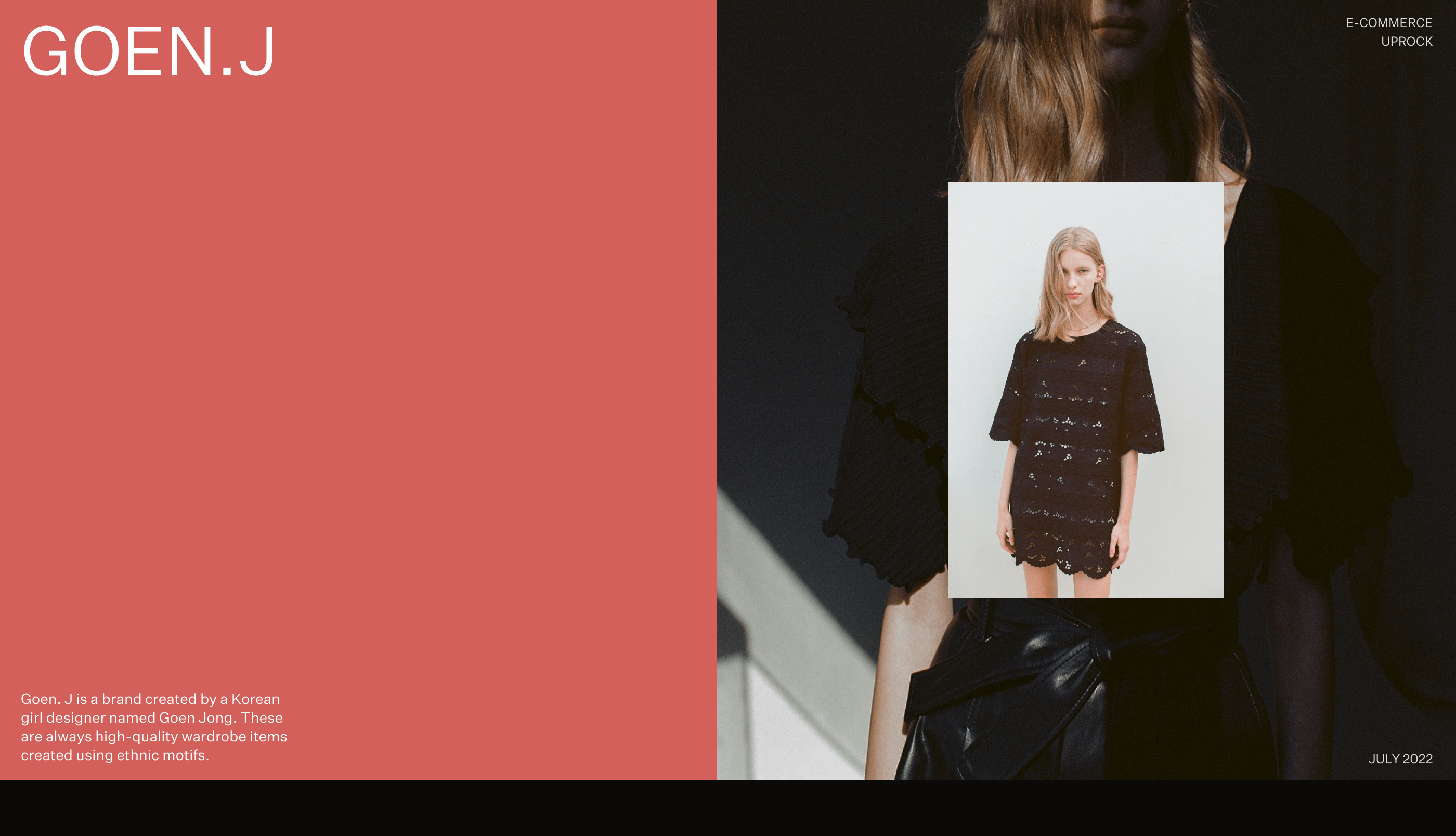 GOEN.J/E-commerce redesign — Изображение №1 — Интерфейсы, Анимация на Dprofile