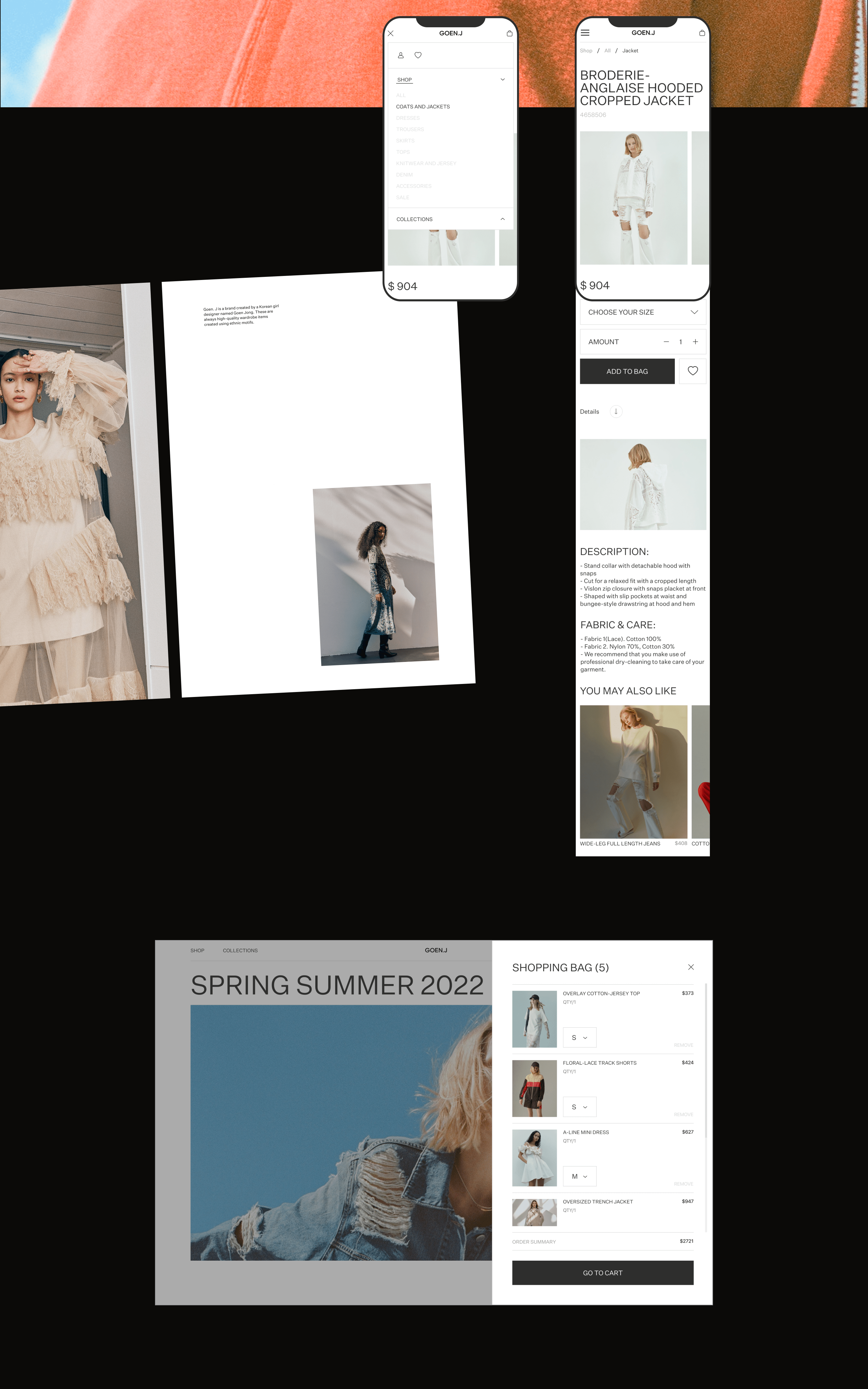 GOEN.J/E-commerce redesign — Изображение №5 — Интерфейсы, Анимация на Dprofile