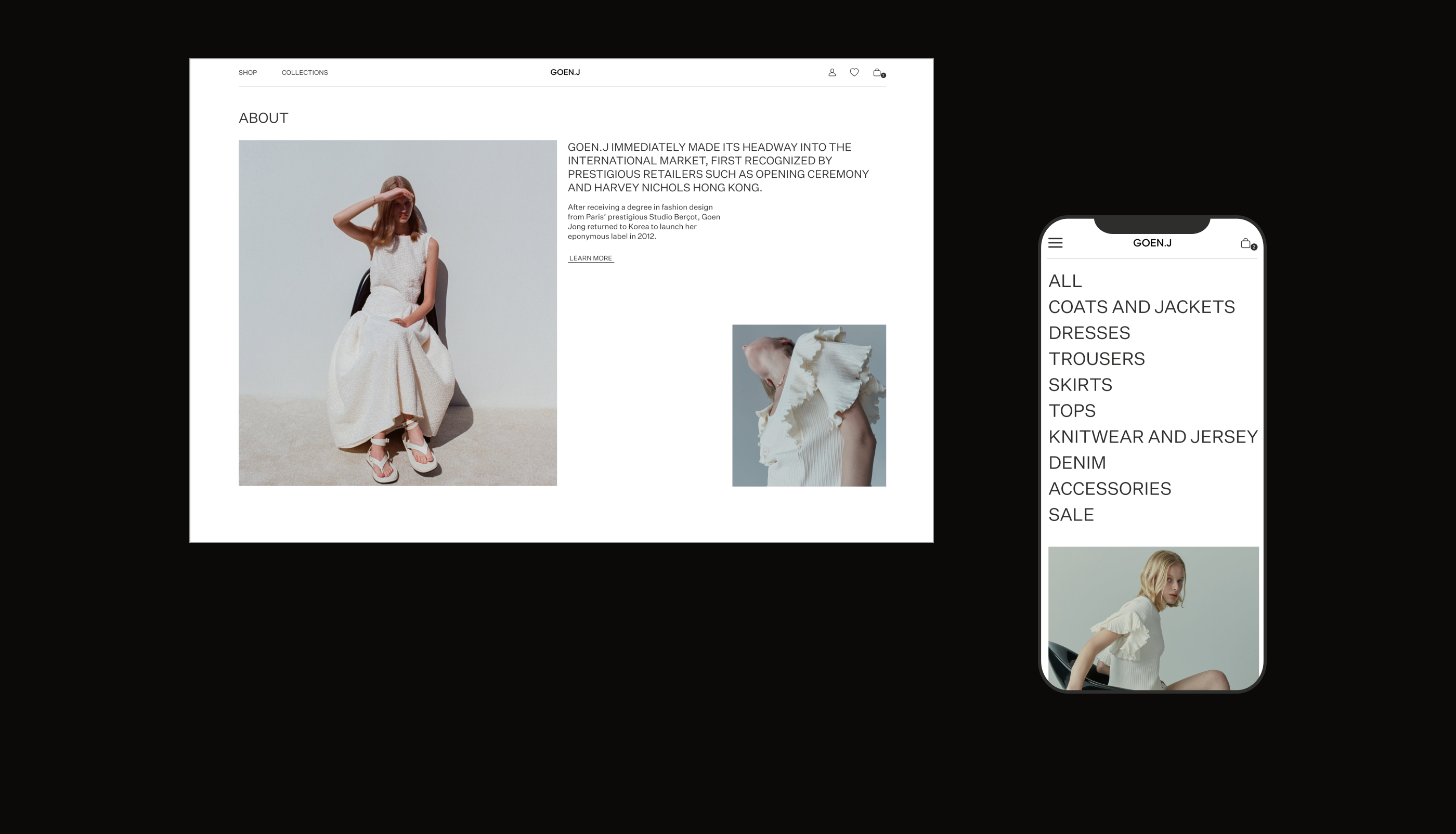 GOEN.J/E-commerce redesign — Изображение №2 — Интерфейсы, Анимация на Dprofile