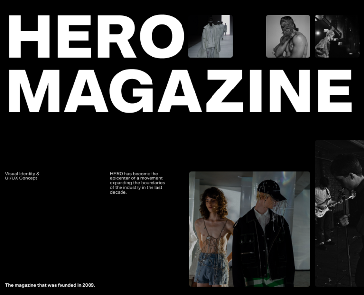 Hero Magazine — redesign concept — Интерфейсы, Анимация на Dprofile