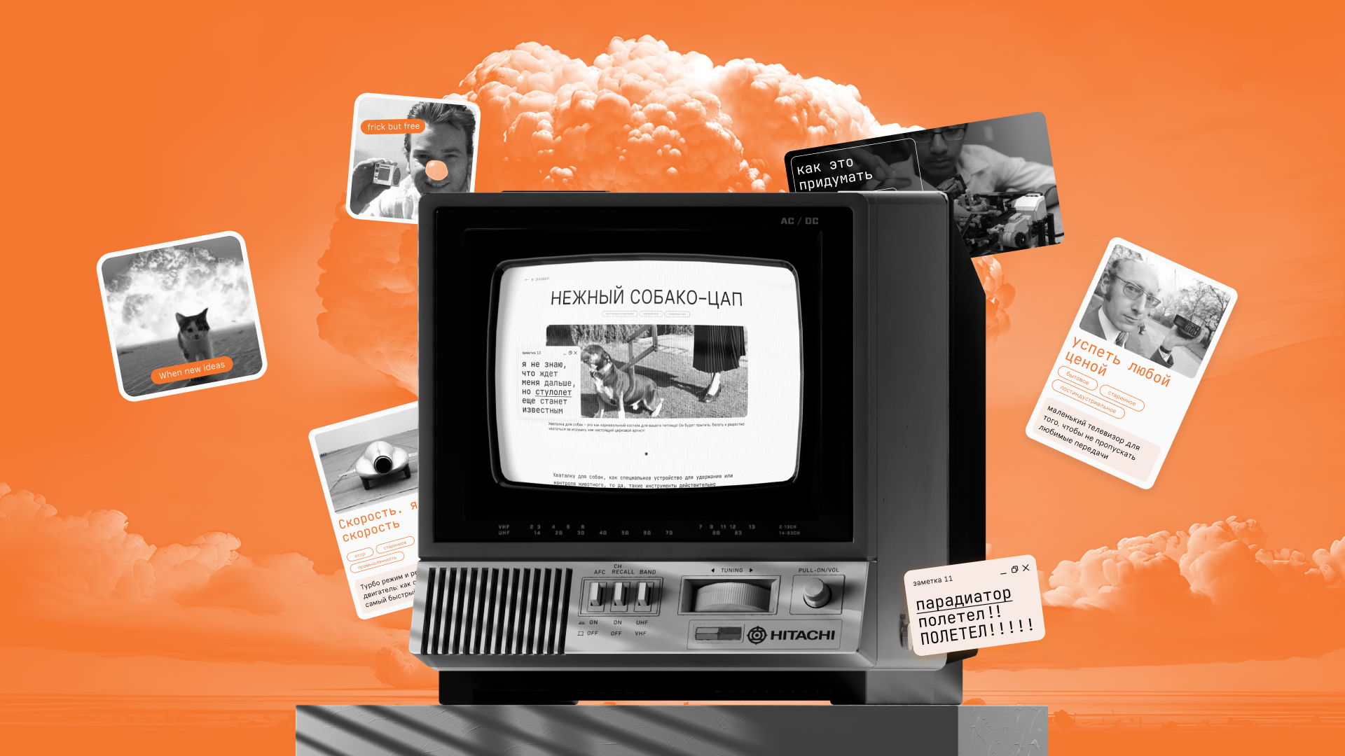 ПАРАШУТ — медиа о странных изобретениях — Изображение №1 — Интерфейсы, Брендинг на Dprofile
