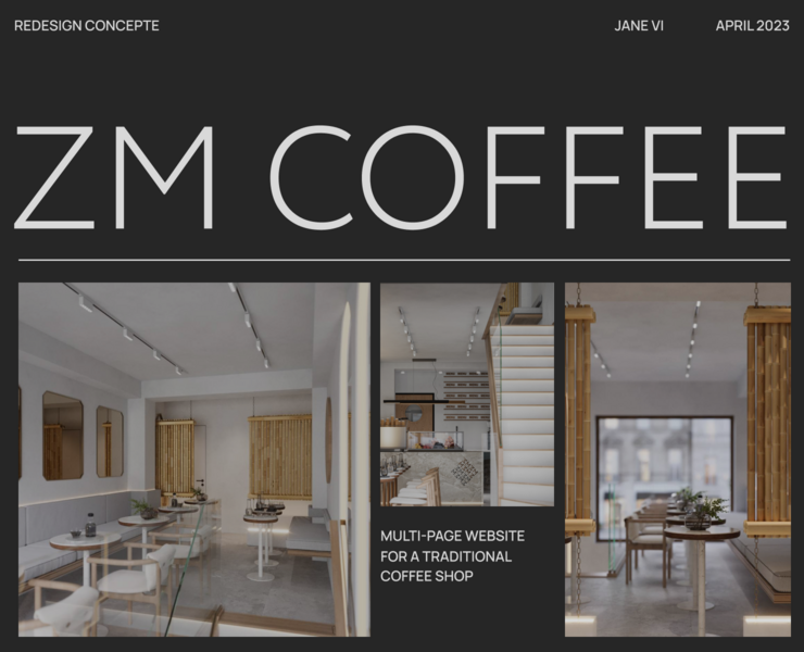 ZM cooffee concepte — Интерфейсы на Dprofile