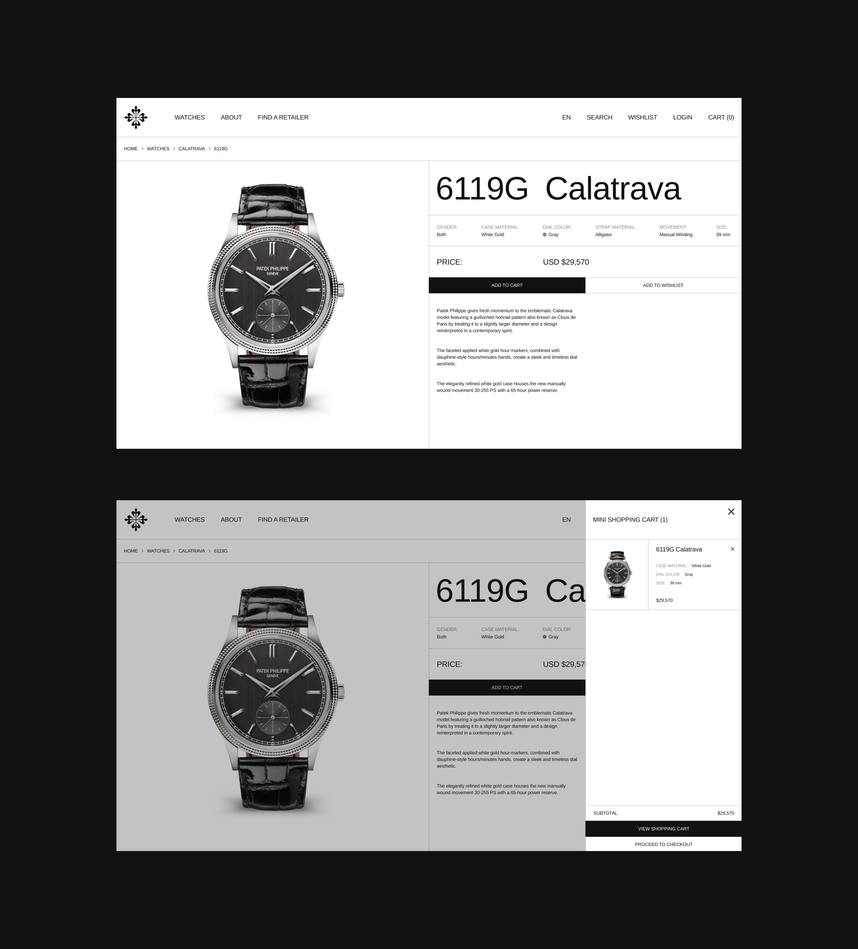 Patek Philippe — Изображение №10 — Интерфейсы на Dprofile