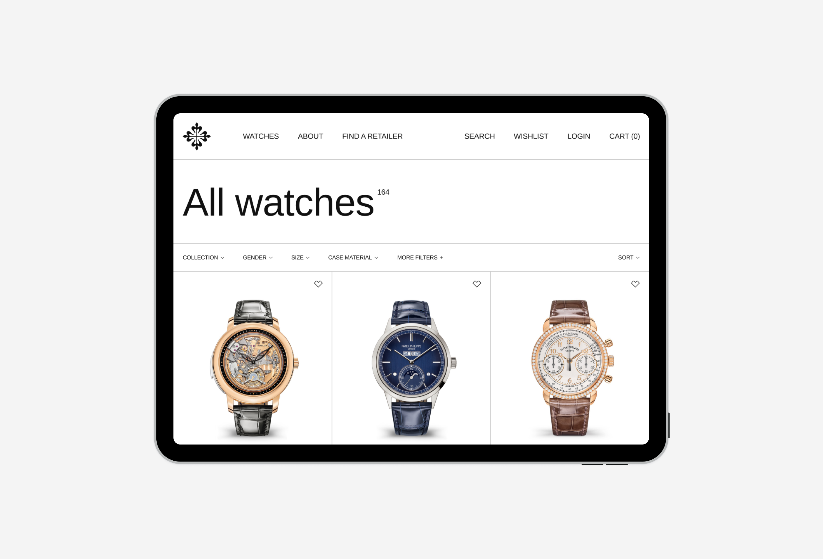 Patek Philippe — Изображение №6 — Интерфейсы на Dprofile