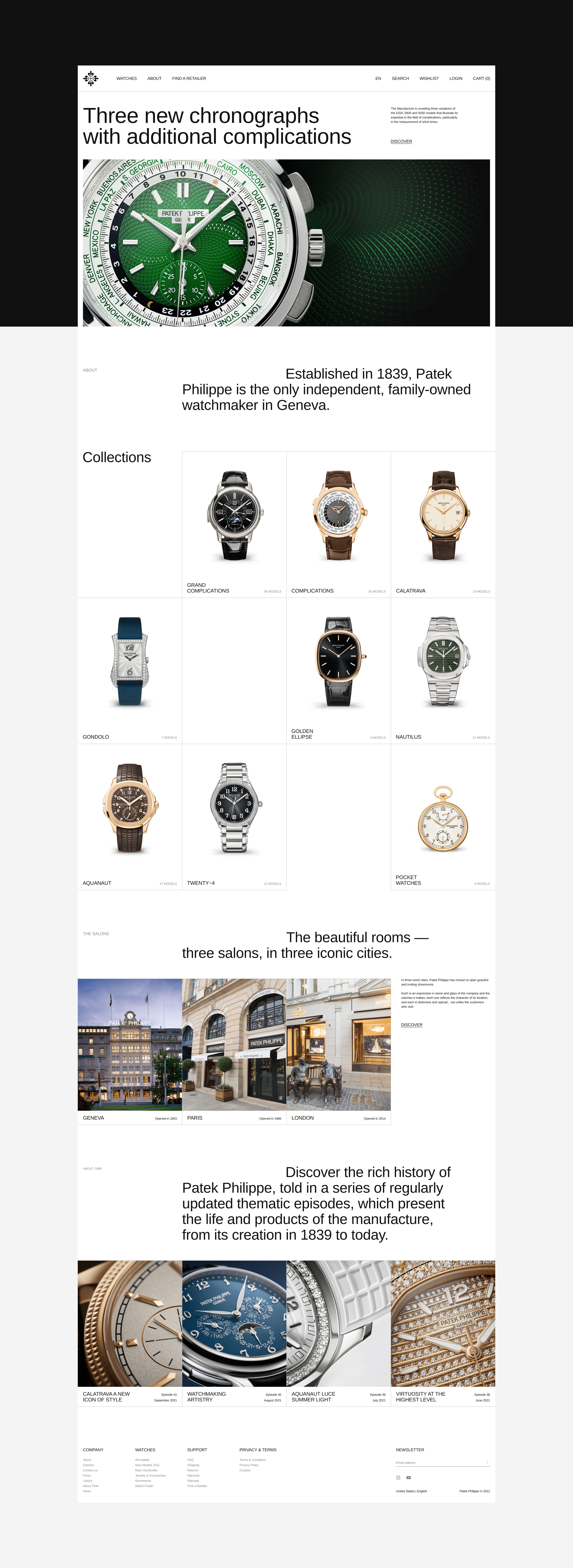 Patek Philippe — Изображение №3 — Интерфейсы на Dprofile
