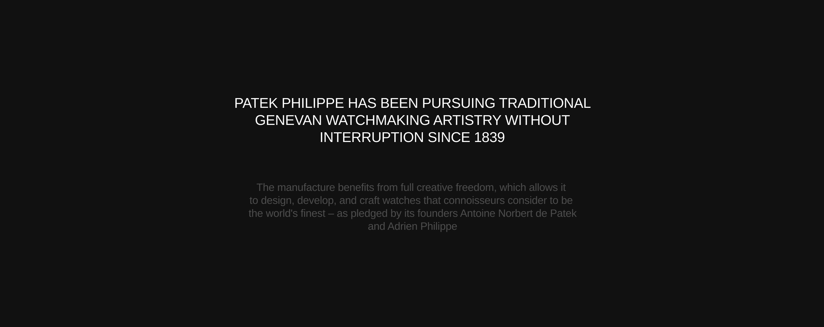 Patek Philippe — Изображение №2 — Интерфейсы на Dprofile