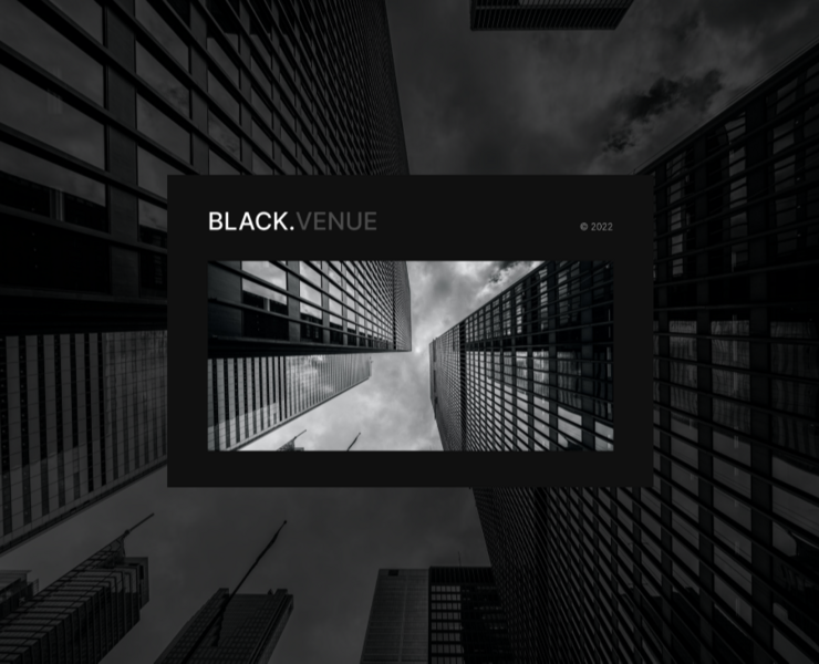 Black.Venue - website — Интерфейсы на Dprofile