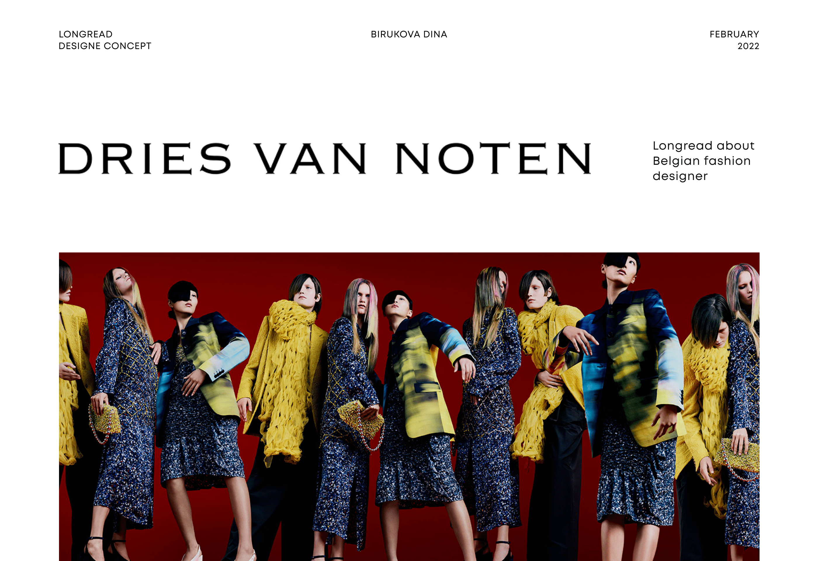 LONGREAD DREIS VAN NOTEN — Изображение №1 — Интерфейсы на Dprofile