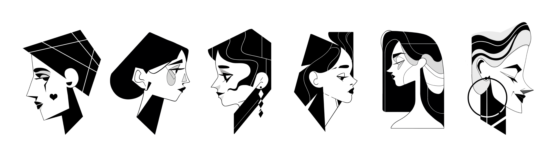 Geometric portraits — Изображение №2 — Иллюстрация на Dprofile