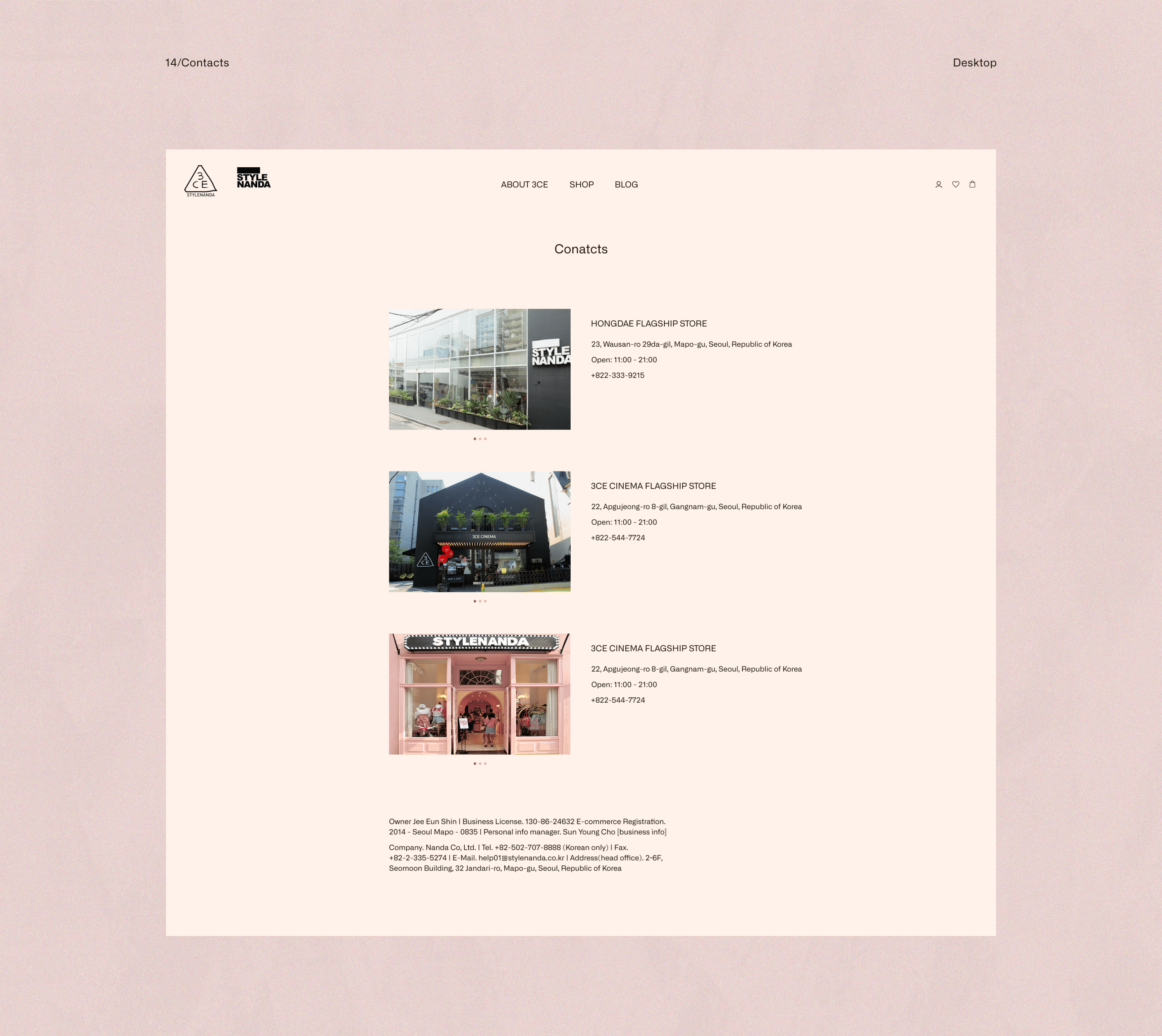 3CE — Redesign concept — Изображение №10 — Интерфейсы, Брендинг, Анимация на Dprofile