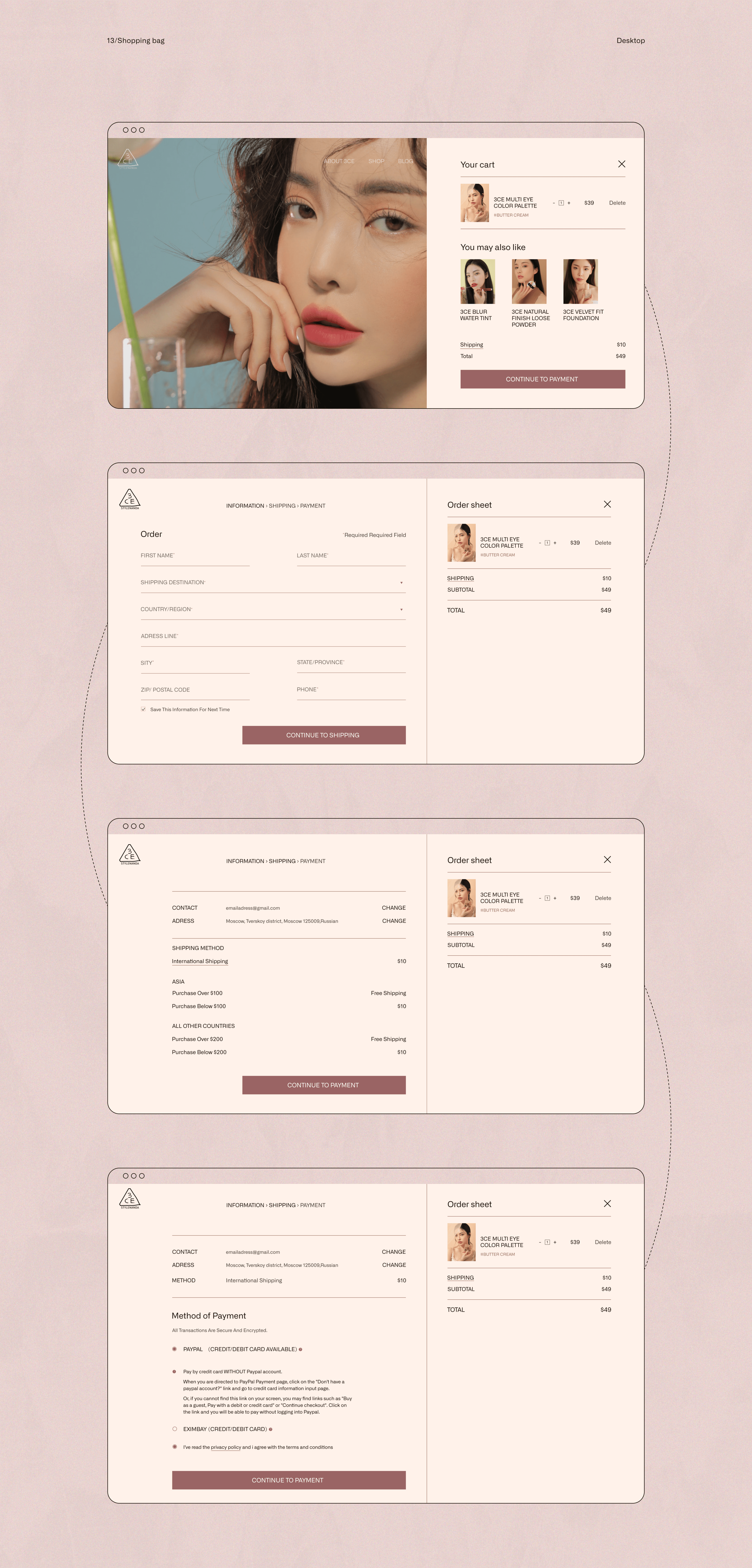 3CE — Redesign concept — Изображение №9 — Интерфейсы, Брендинг, Анимация на Dprofile