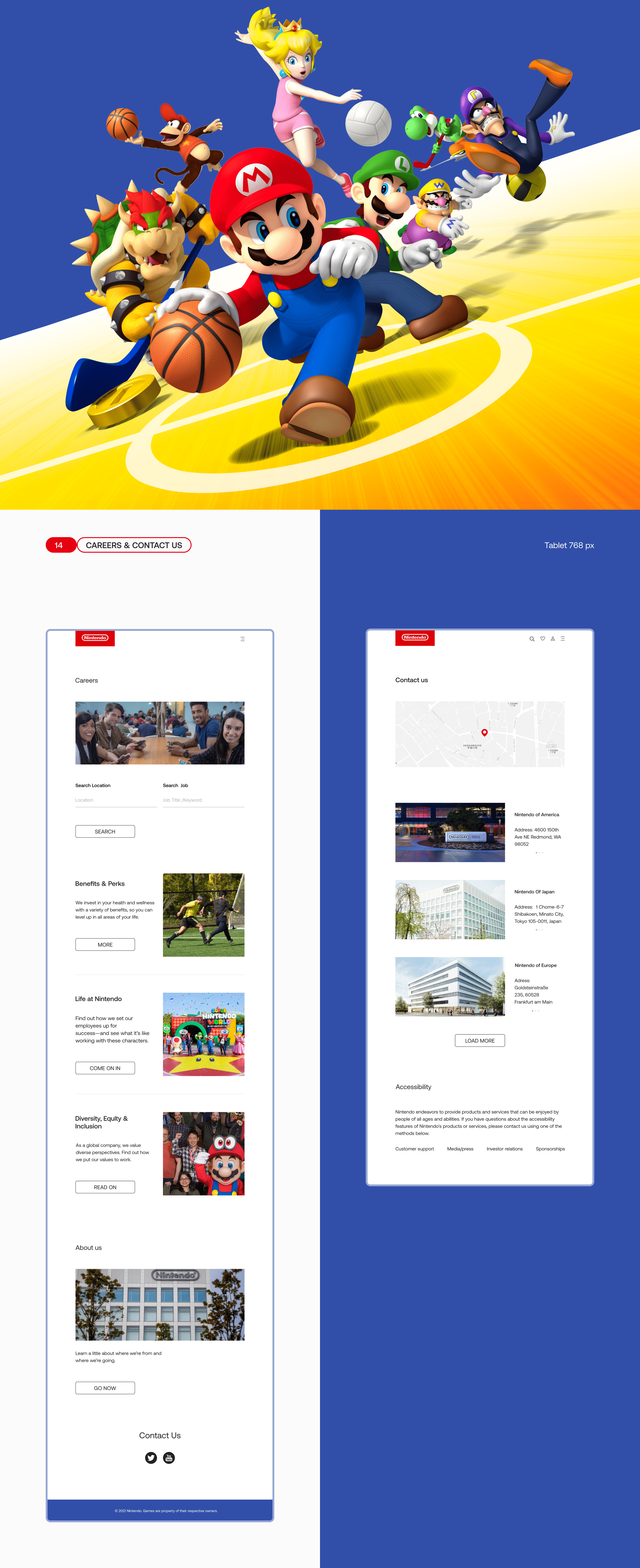 Redesign of the corporate website "Nintendo" — Изображение №24 — Интерфейсы, Иллюстрация, Анимация на Dprofile