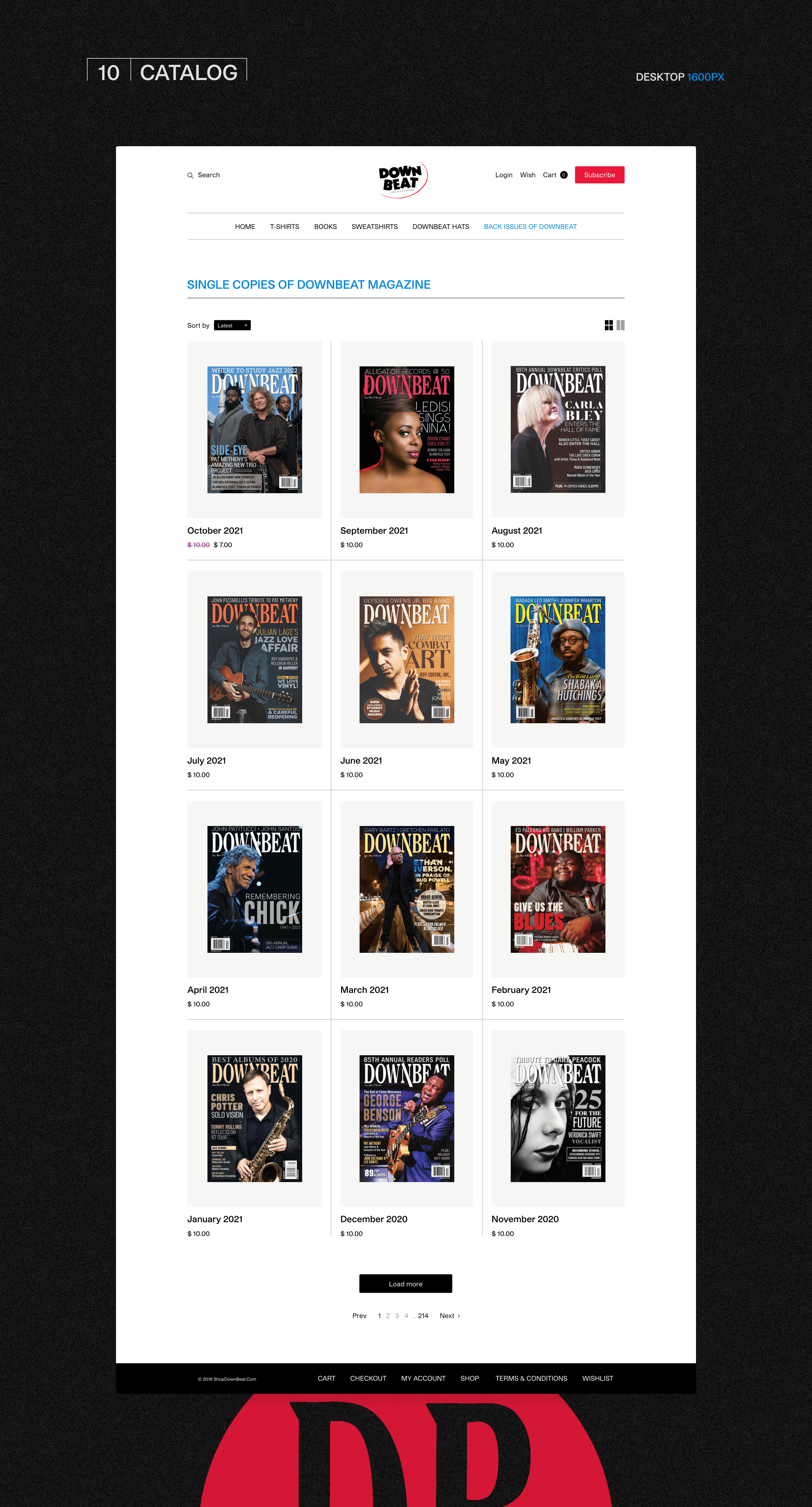 DOWNBEAT MUSIC MAGAZINE — Redesign concept — Изображение №15 — Интерфейсы, Брендинг, Анимация на Dprofile
