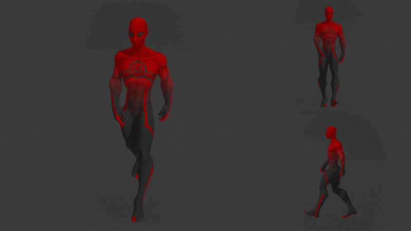 3D анимация ходьбы персонажа. — Изображение №1 — Иллюстрация, Анимация на Dprofile