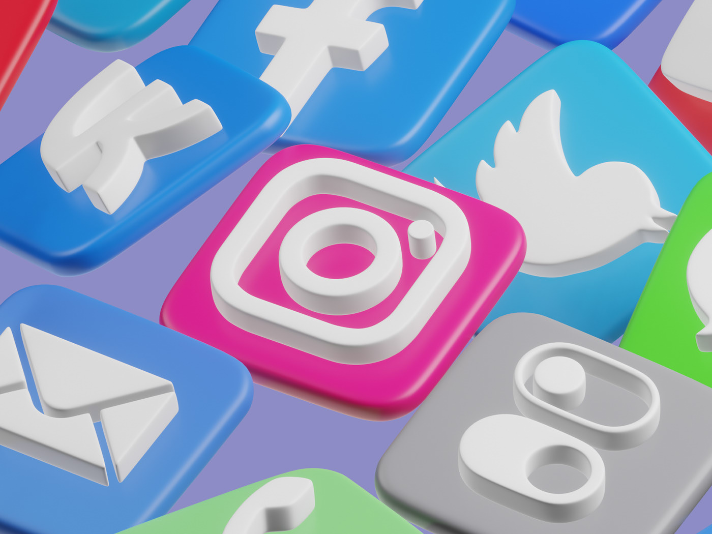 3D icons. Иконки социальных сетей. — Изображение №8 — 3D, Анимация на Dprofile