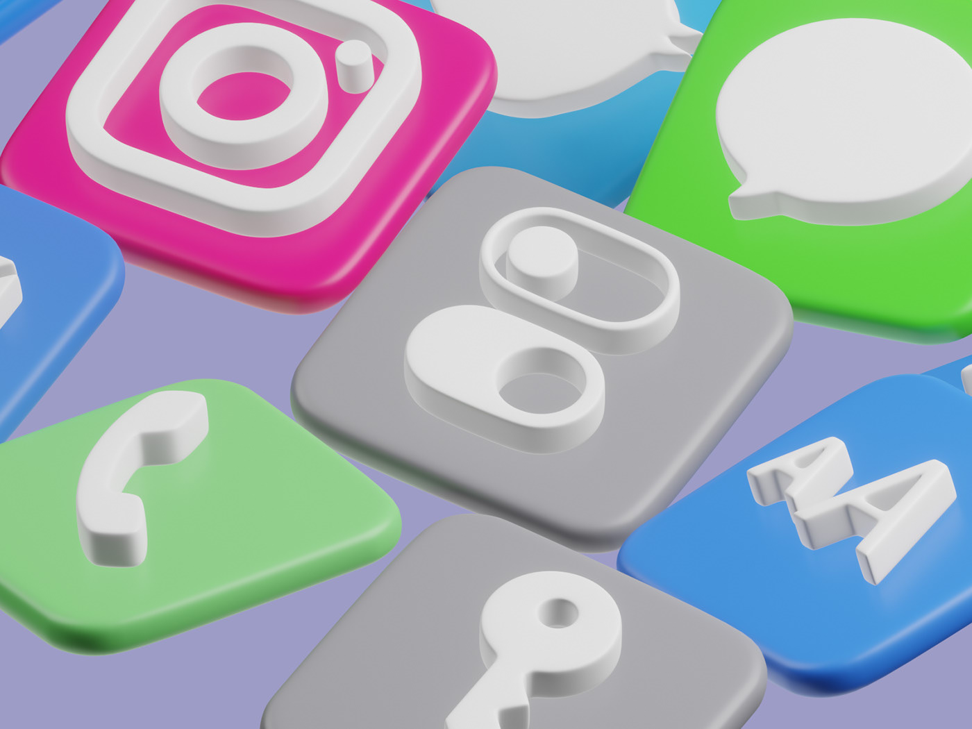 3D icons. Иконки социальных сетей. — Изображение №11 — 3D, Анимация на Dprofile