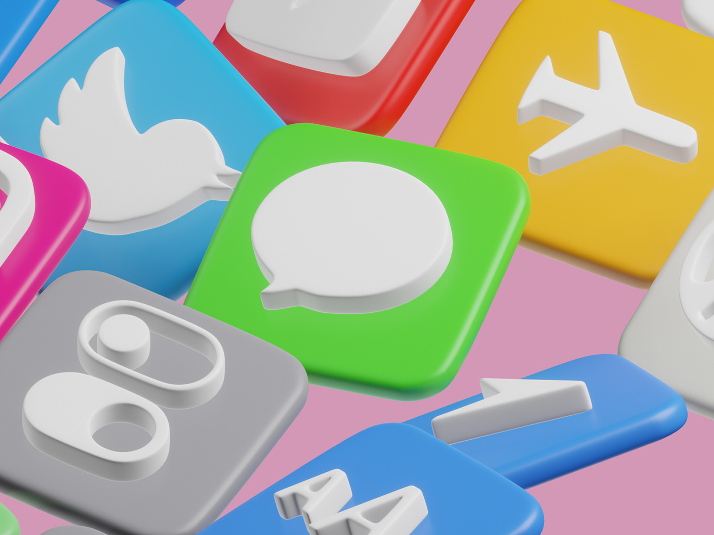 3D icons. Иконки социальных сетей. — Изображение №9 — 3D, Анимация на Dprofile