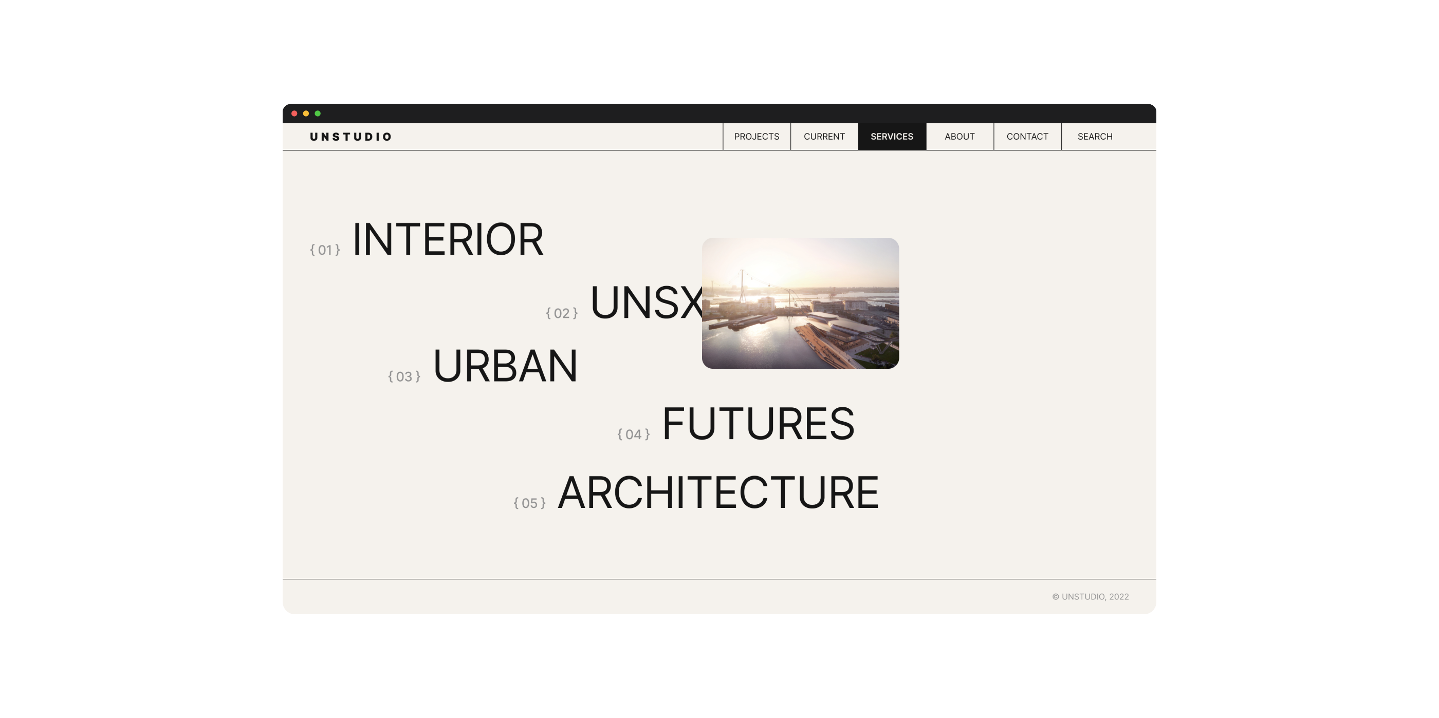UNStudio website — Изображение №4 — Интерфейсы на Dprofile